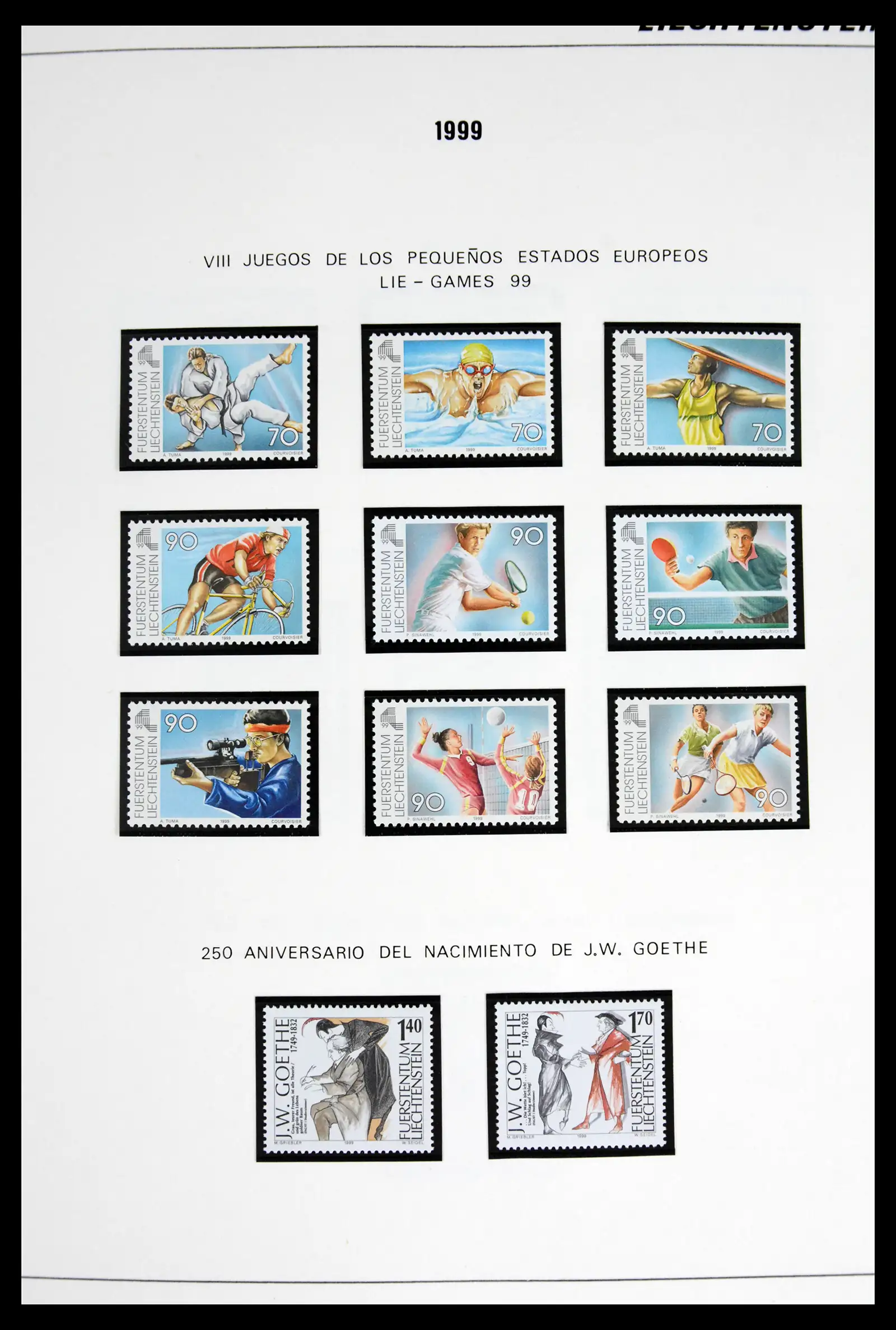 42227 0094 - Stamp collection 42227 Liechtenstein1970-2010.