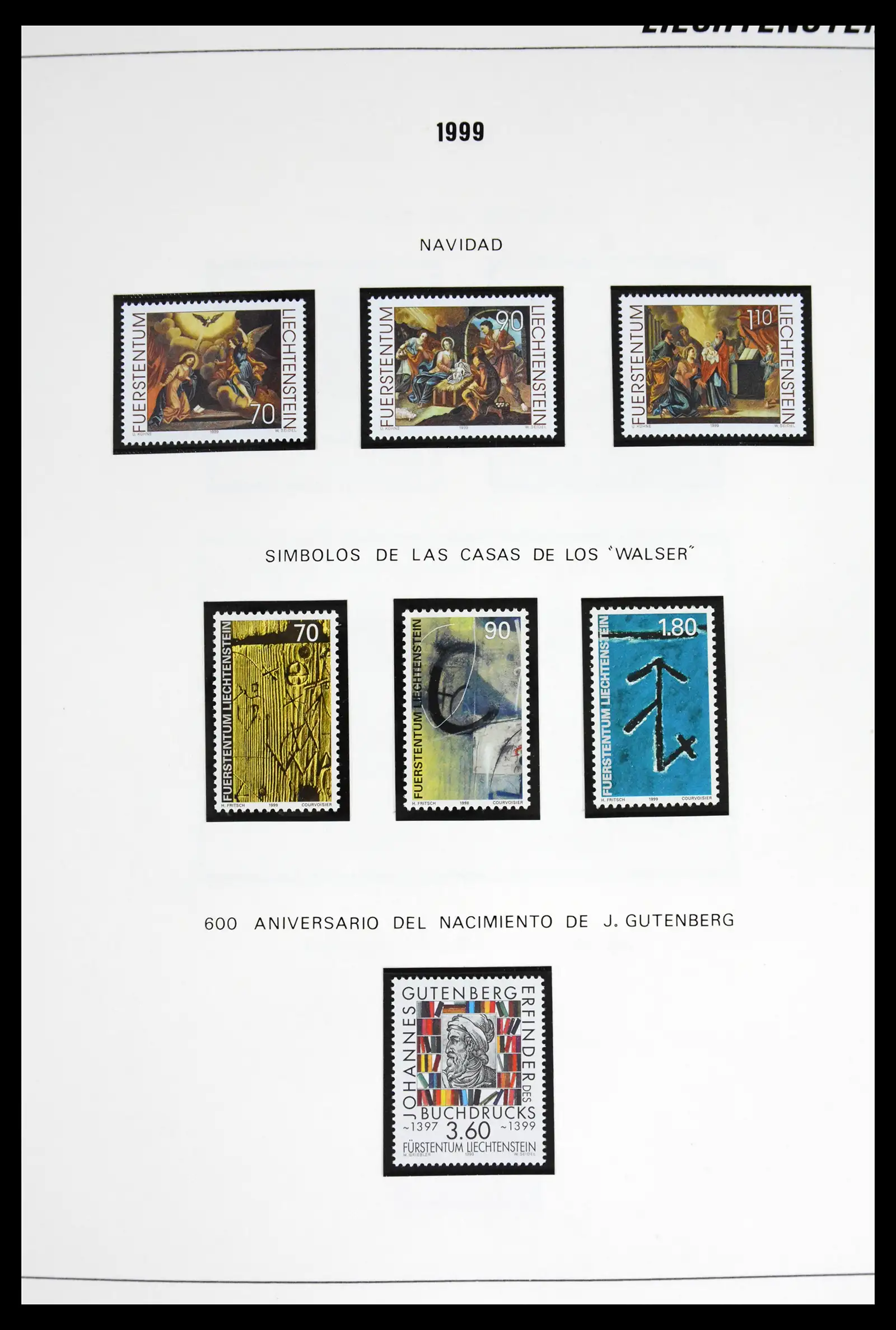 42227 0095 - Stamp collection 42227 Liechtenstein1970-2010.