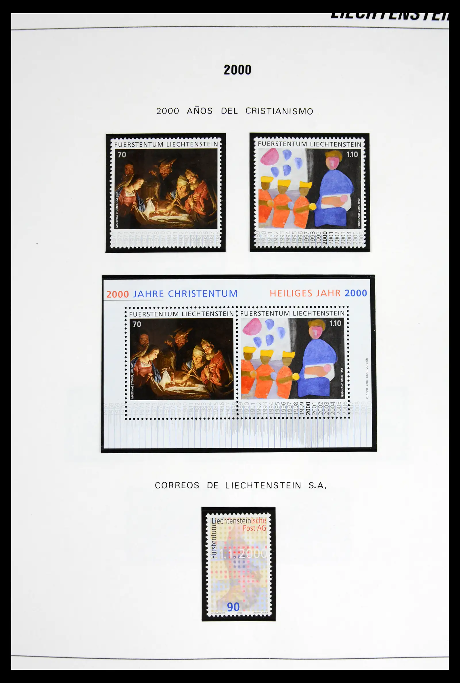 42227 0096 - Stamp collection 42227 Liechtenstein1970-2010.
