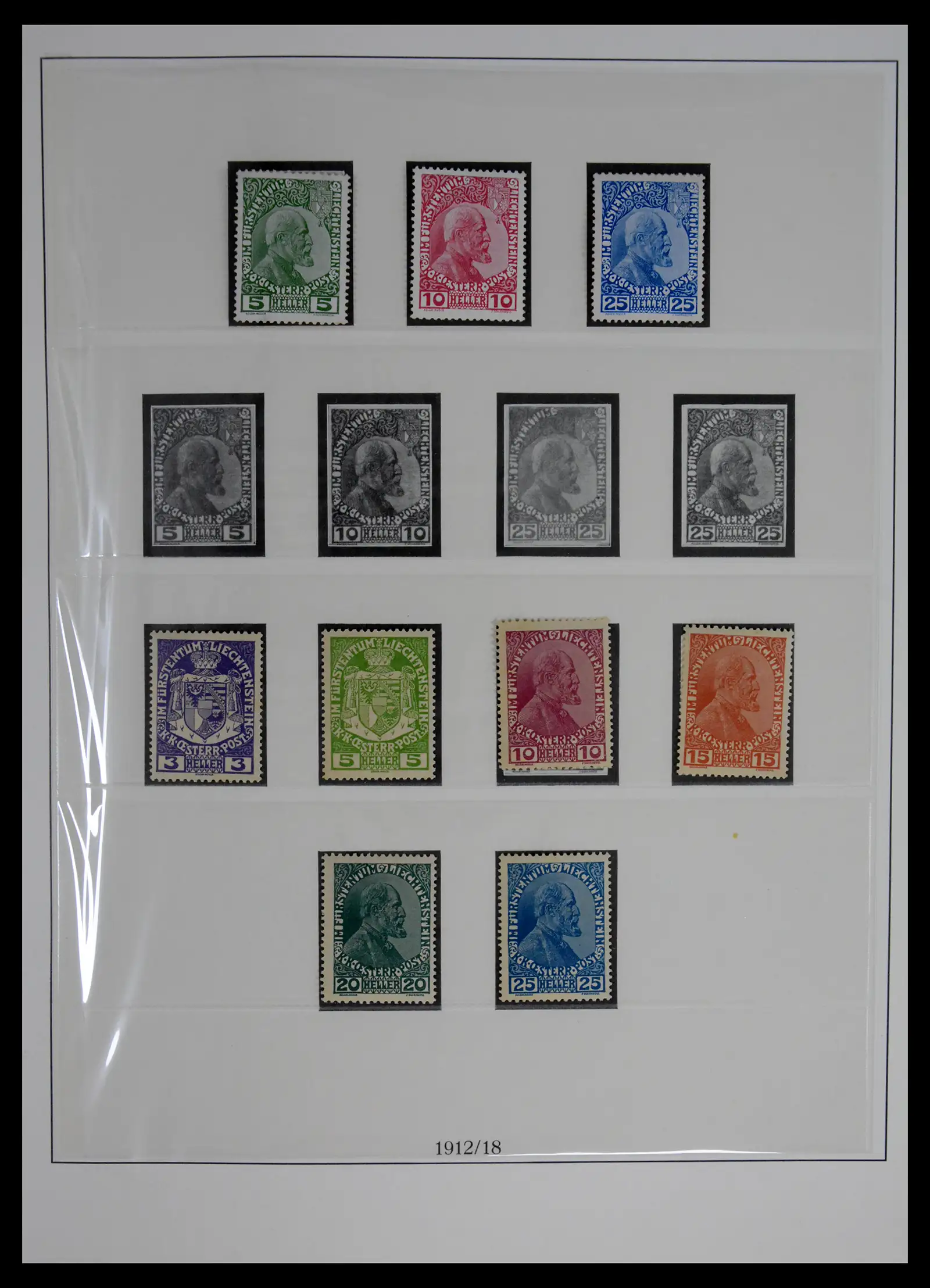 42228 0001 - Postzegelverzameling 42228 Liechtenstein 1912-2013.
