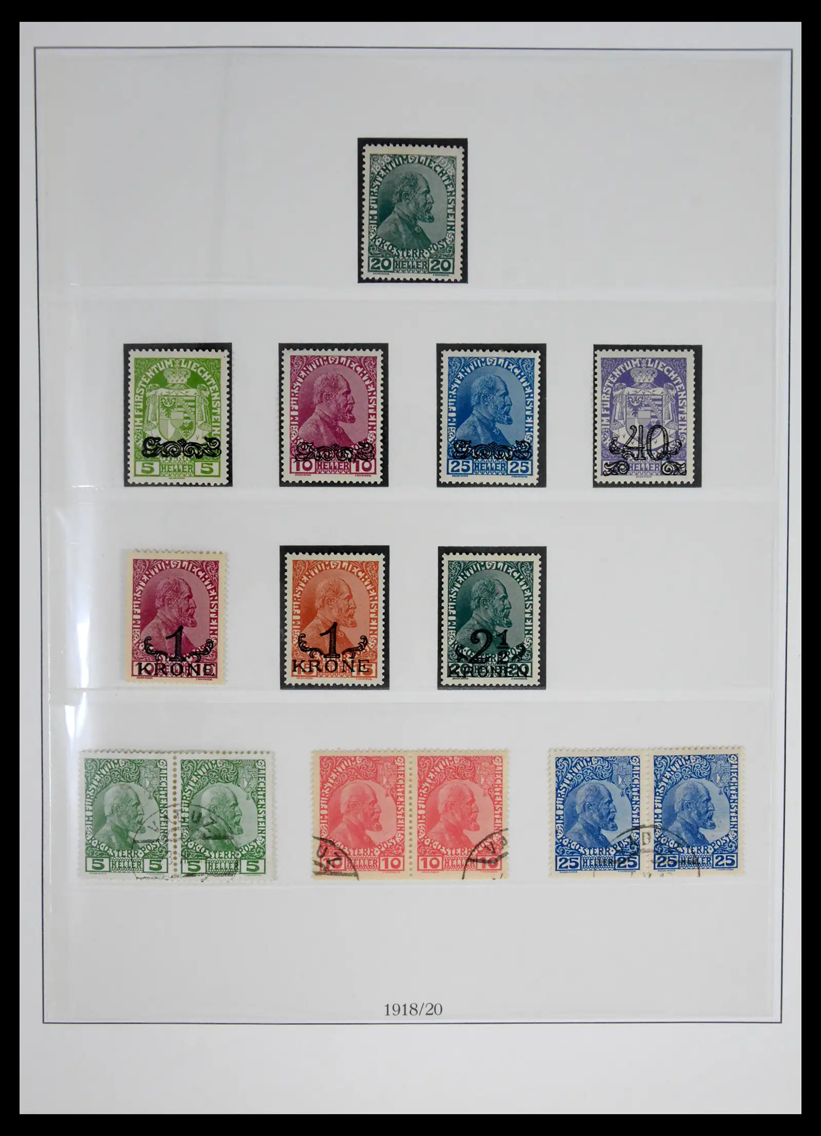 42228 0002 - Postzegelverzameling 42228 Liechtenstein 1912-2013.