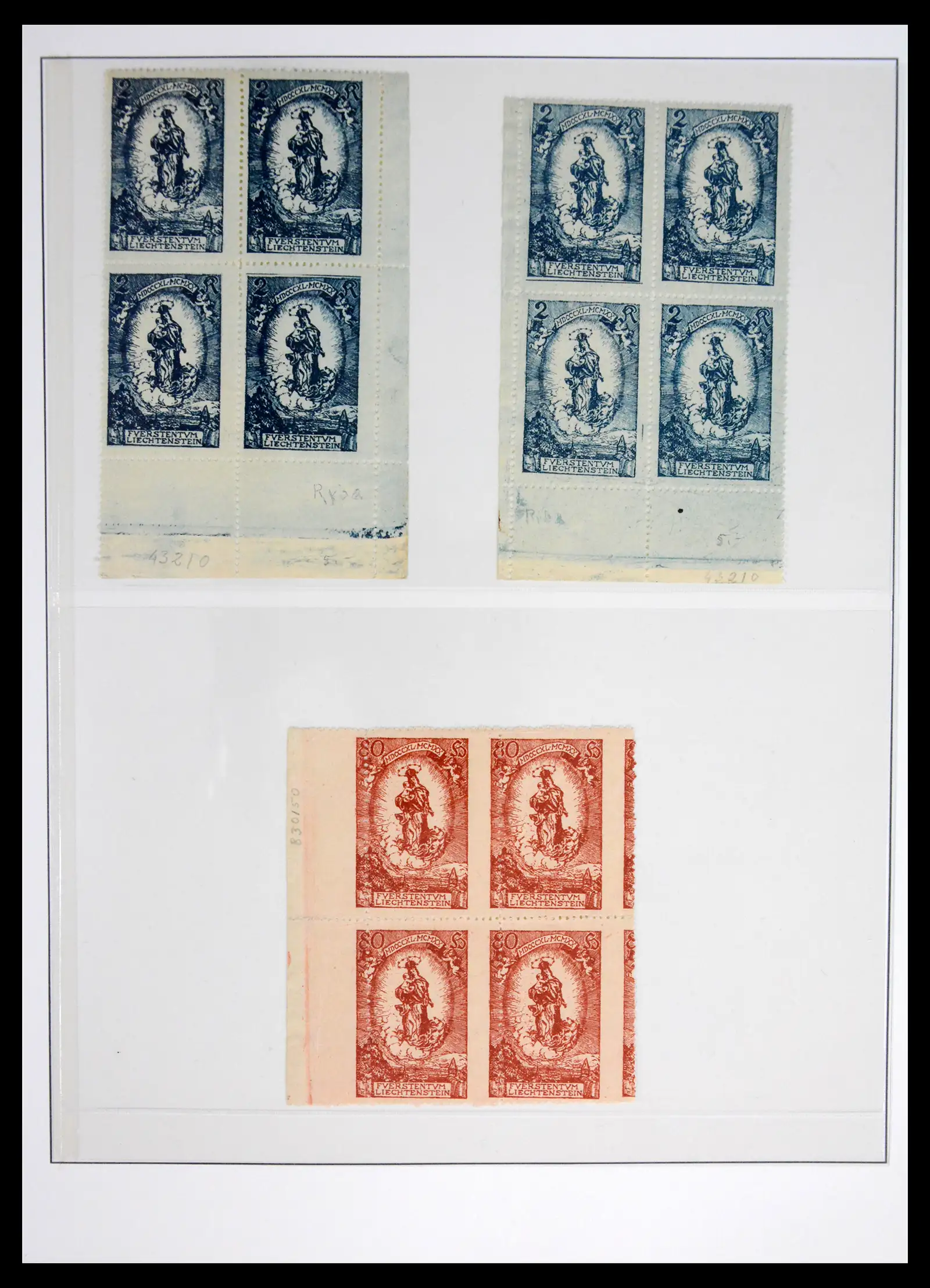 42228 0003 - Postzegelverzameling 42228 Liechtenstein 1912-2013.