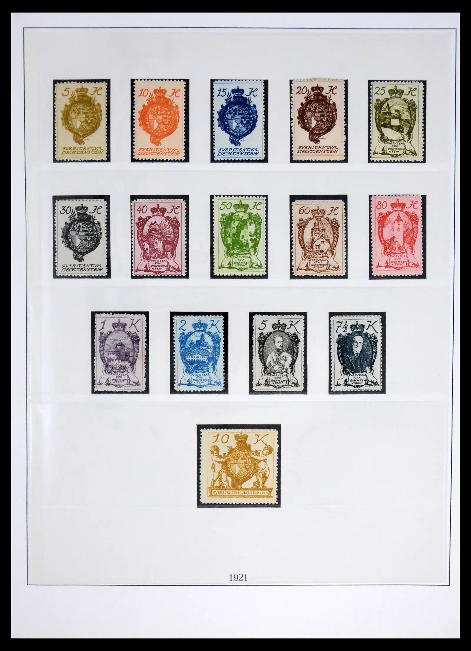 42228 0005 - Postzegelverzameling 42228 Liechtenstein 1912-2013.