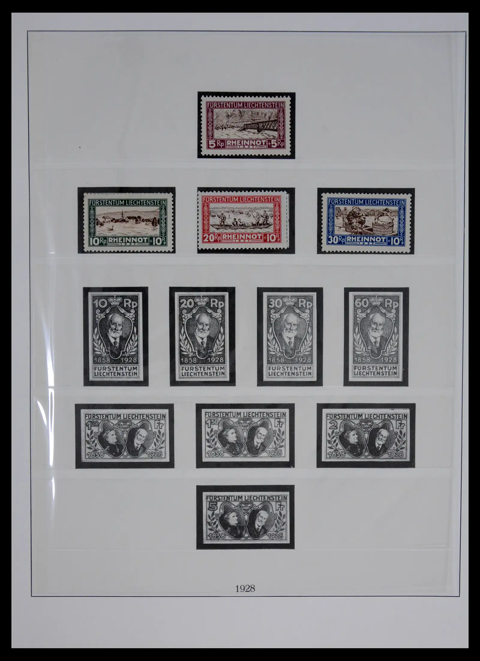 42228 0009 - Postzegelverzameling 42228 Liechtenstein 1912-2013.