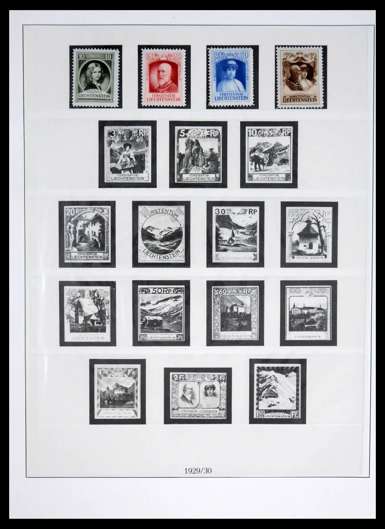 42228 0010 - Postzegelverzameling 42228 Liechtenstein 1912-2013.