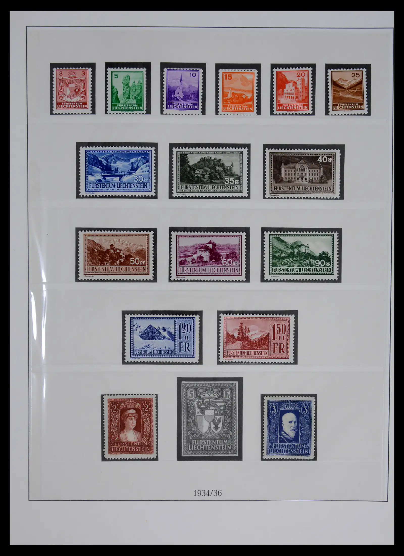 42228 0012 - Postzegelverzameling 42228 Liechtenstein 1912-2013.