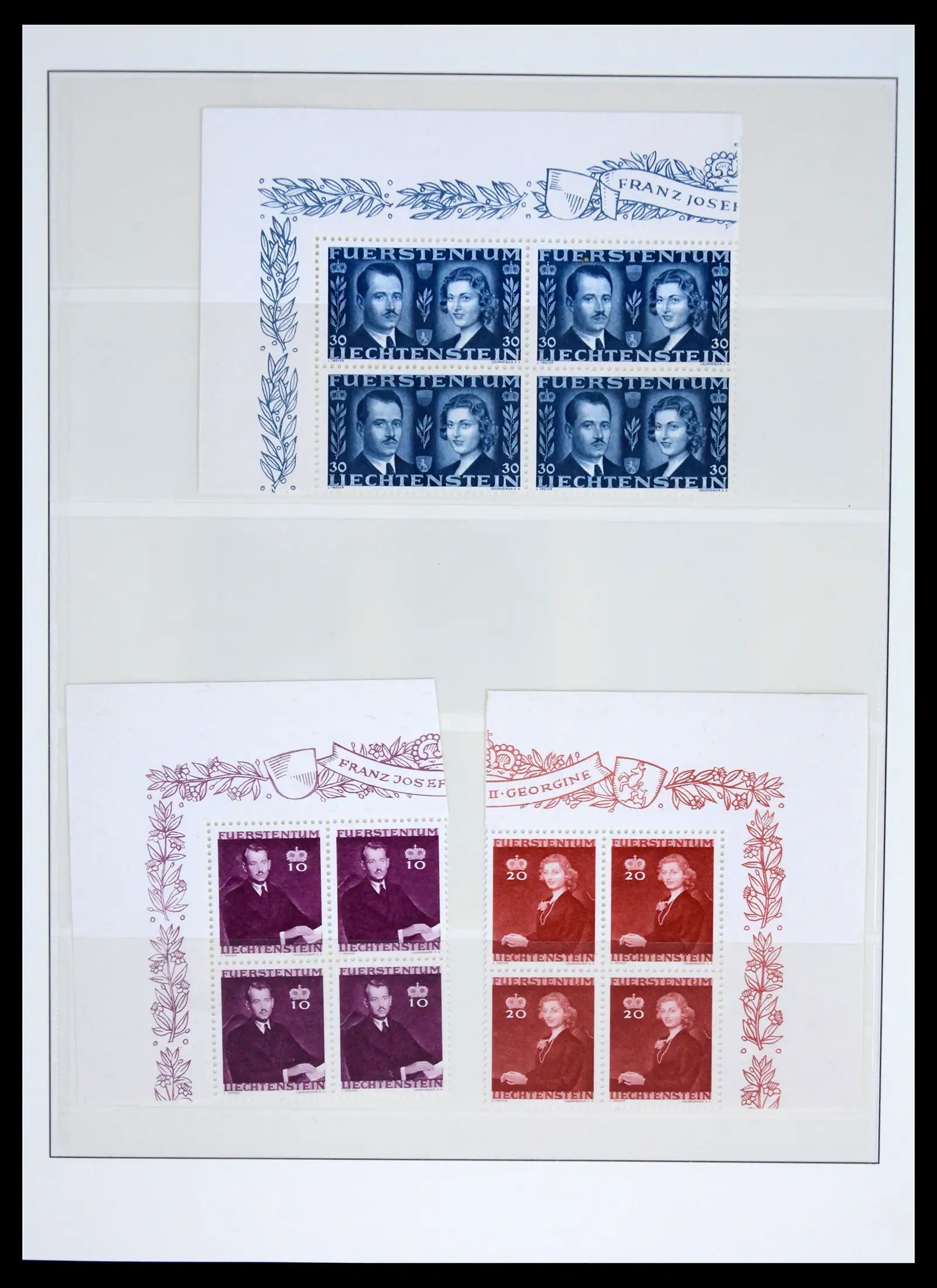 42228 0019 - Postzegelverzameling 42228 Liechtenstein 1912-2013.