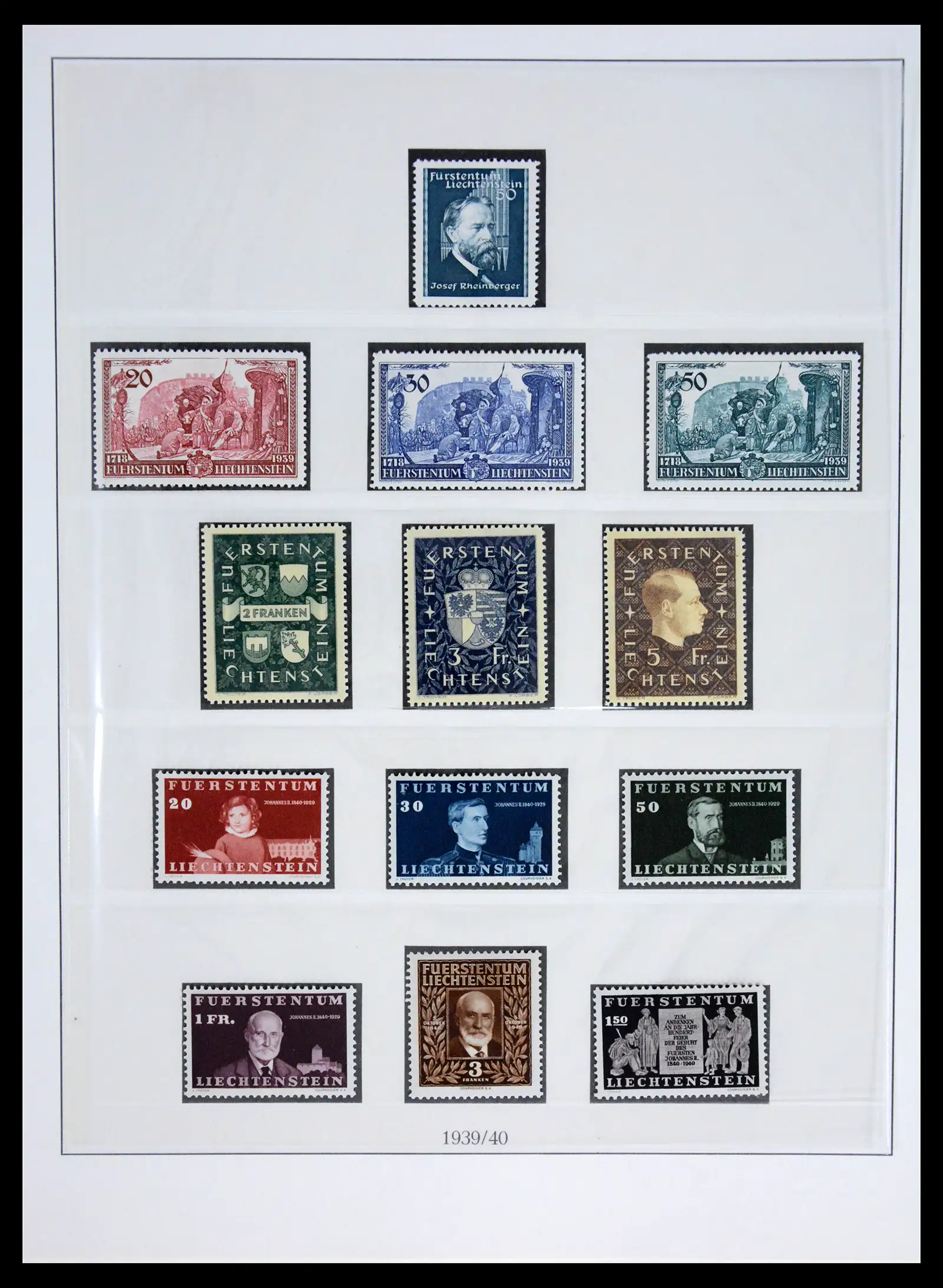 42228 0020 - Postzegelverzameling 42228 Liechtenstein 1912-2013.
