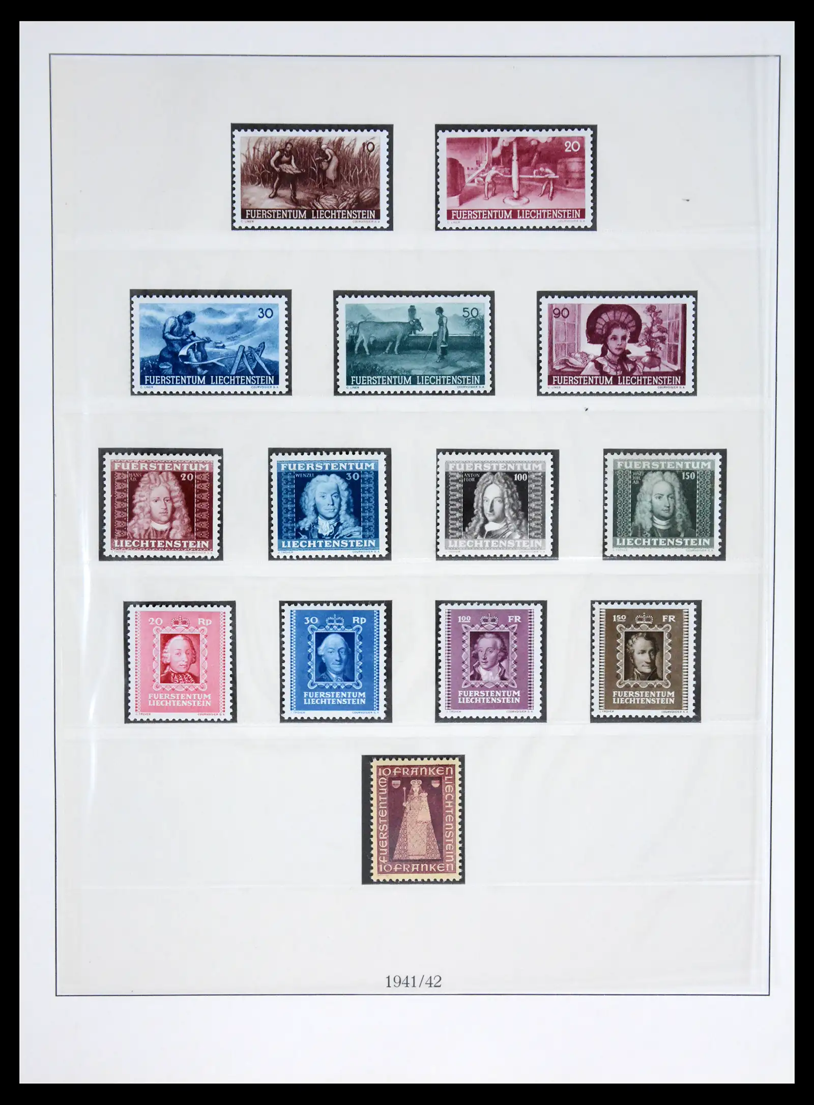 42228 0023 - Postzegelverzameling 42228 Liechtenstein 1912-2013.