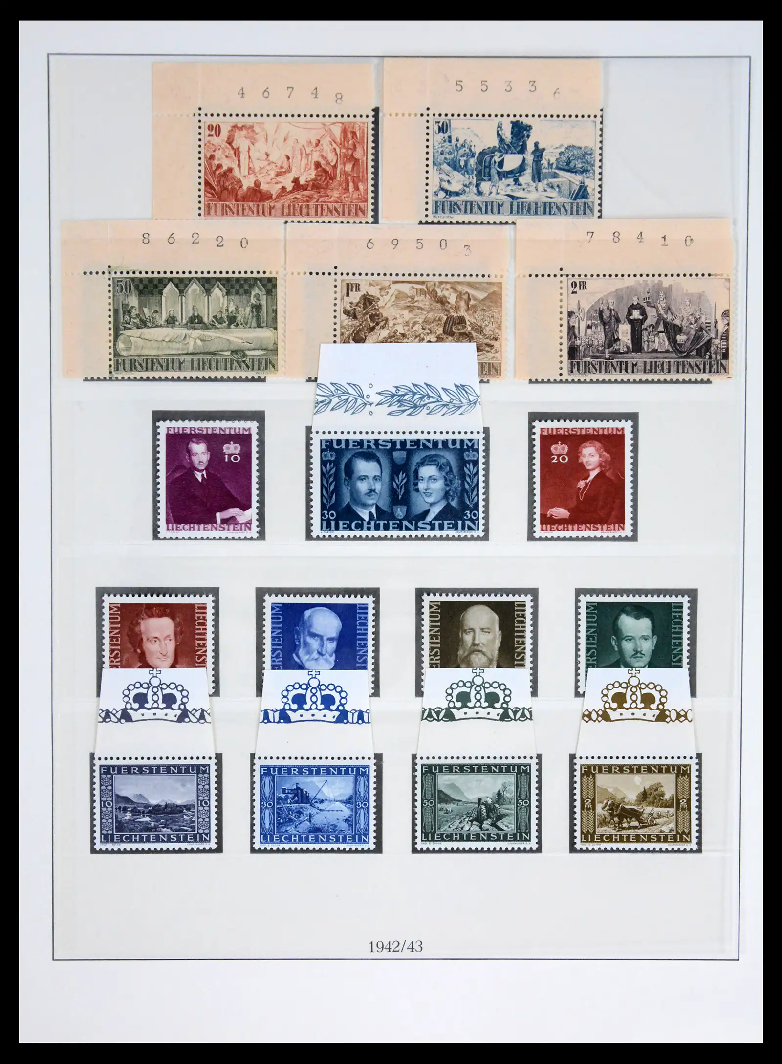 42228 0024 - Postzegelverzameling 42228 Liechtenstein 1912-2013.