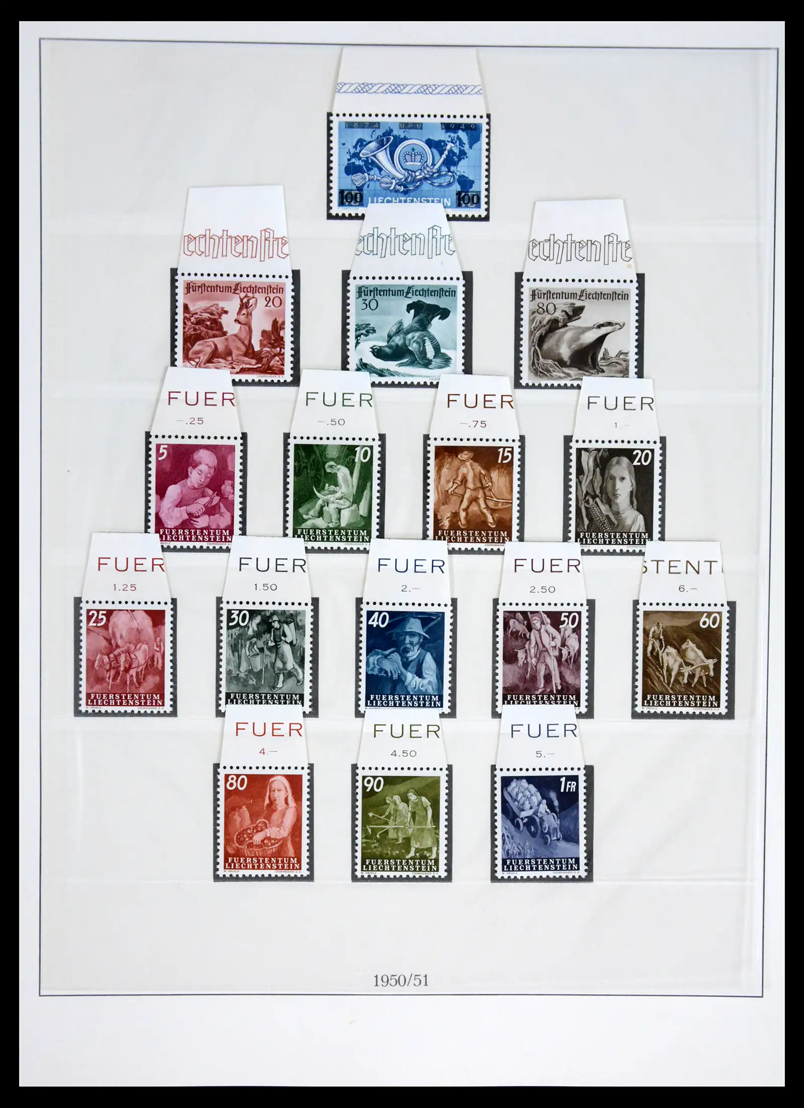 42228 0030 - Postzegelverzameling 42228 Liechtenstein 1912-2013.