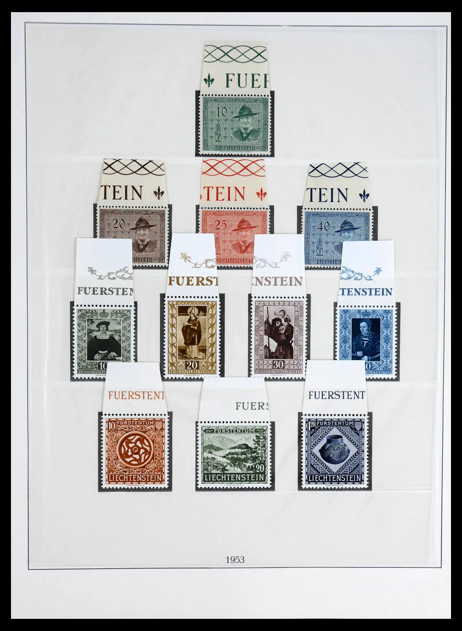 42228 0033 - Postzegelverzameling 42228 Liechtenstein 1912-2013.