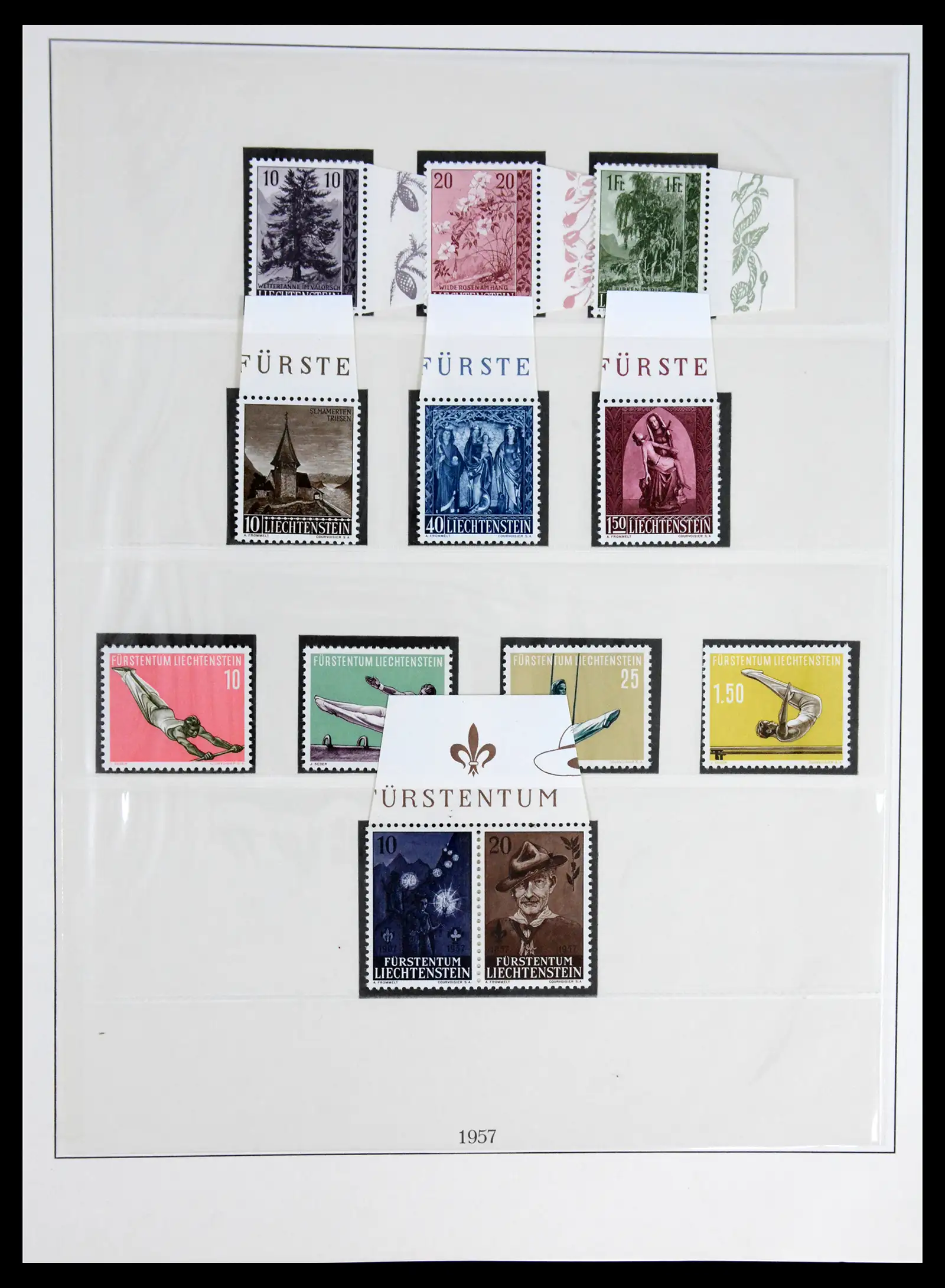 42228 0037 - Postzegelverzameling 42228 Liechtenstein 1912-2013.