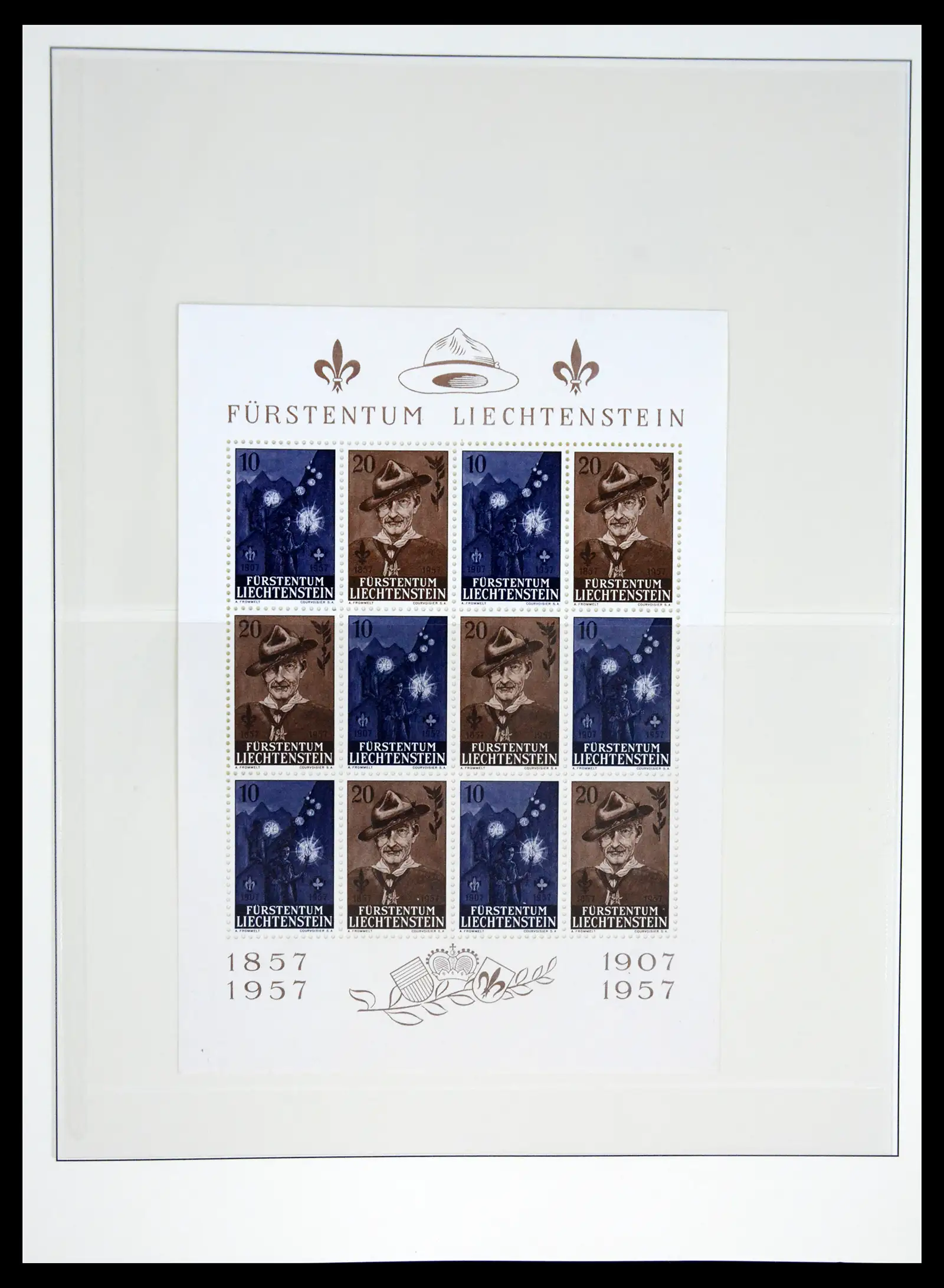 42228 0038 - Postzegelverzameling 42228 Liechtenstein 1912-2013.
