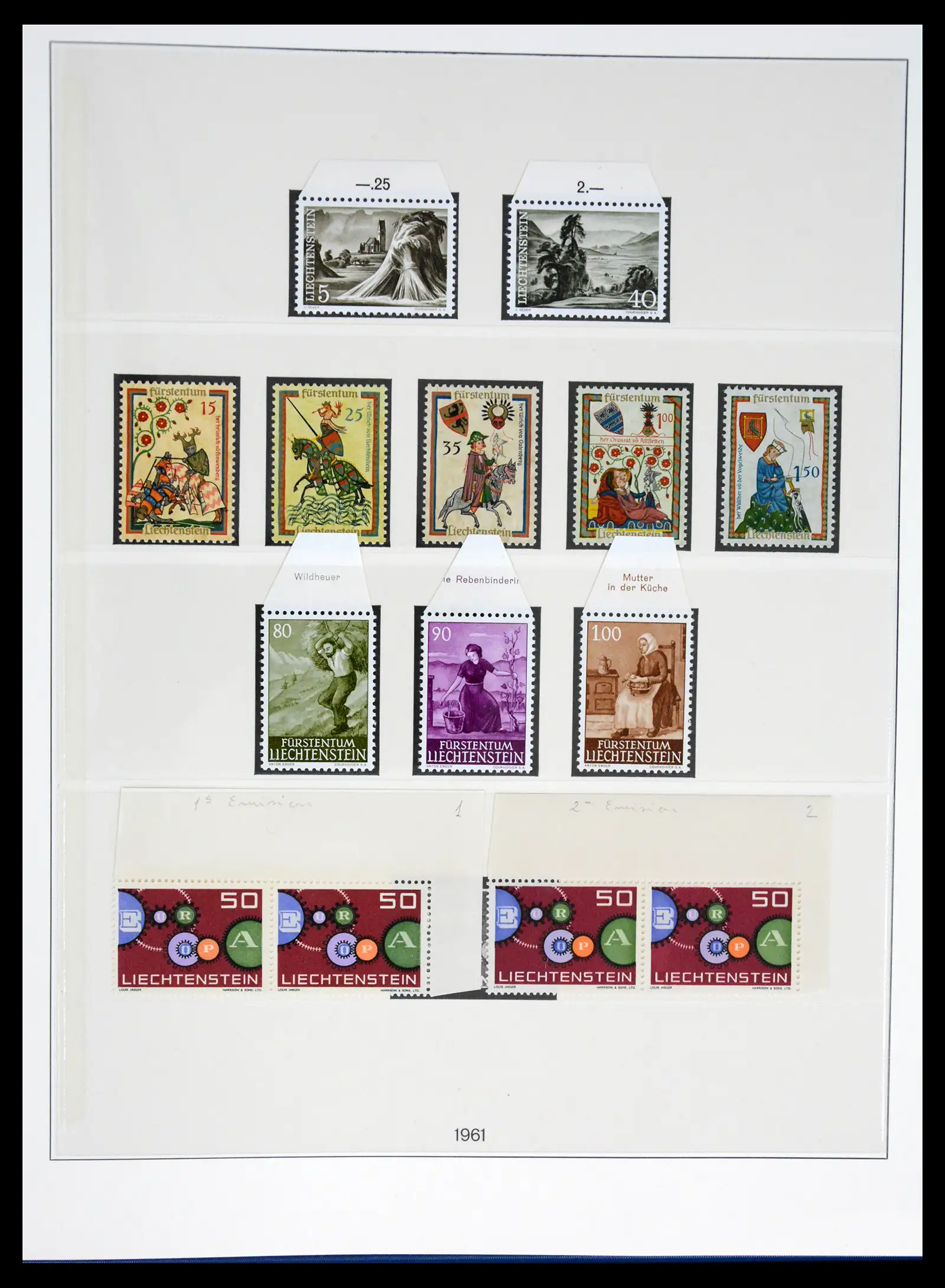 42228 0042 - Postzegelverzameling 42228 Liechtenstein 1912-2013.