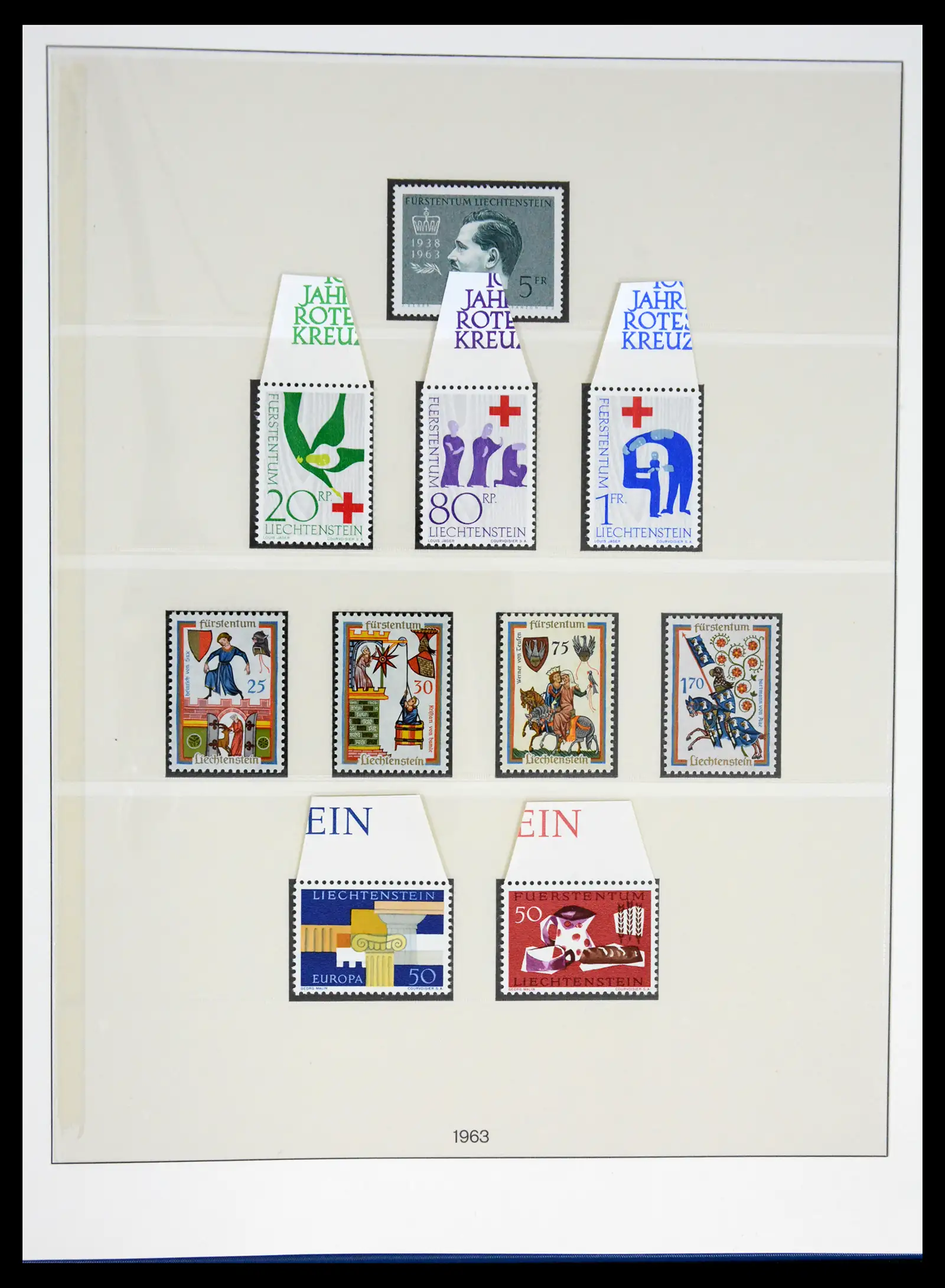 42228 0045 - Postzegelverzameling 42228 Liechtenstein 1912-2013.