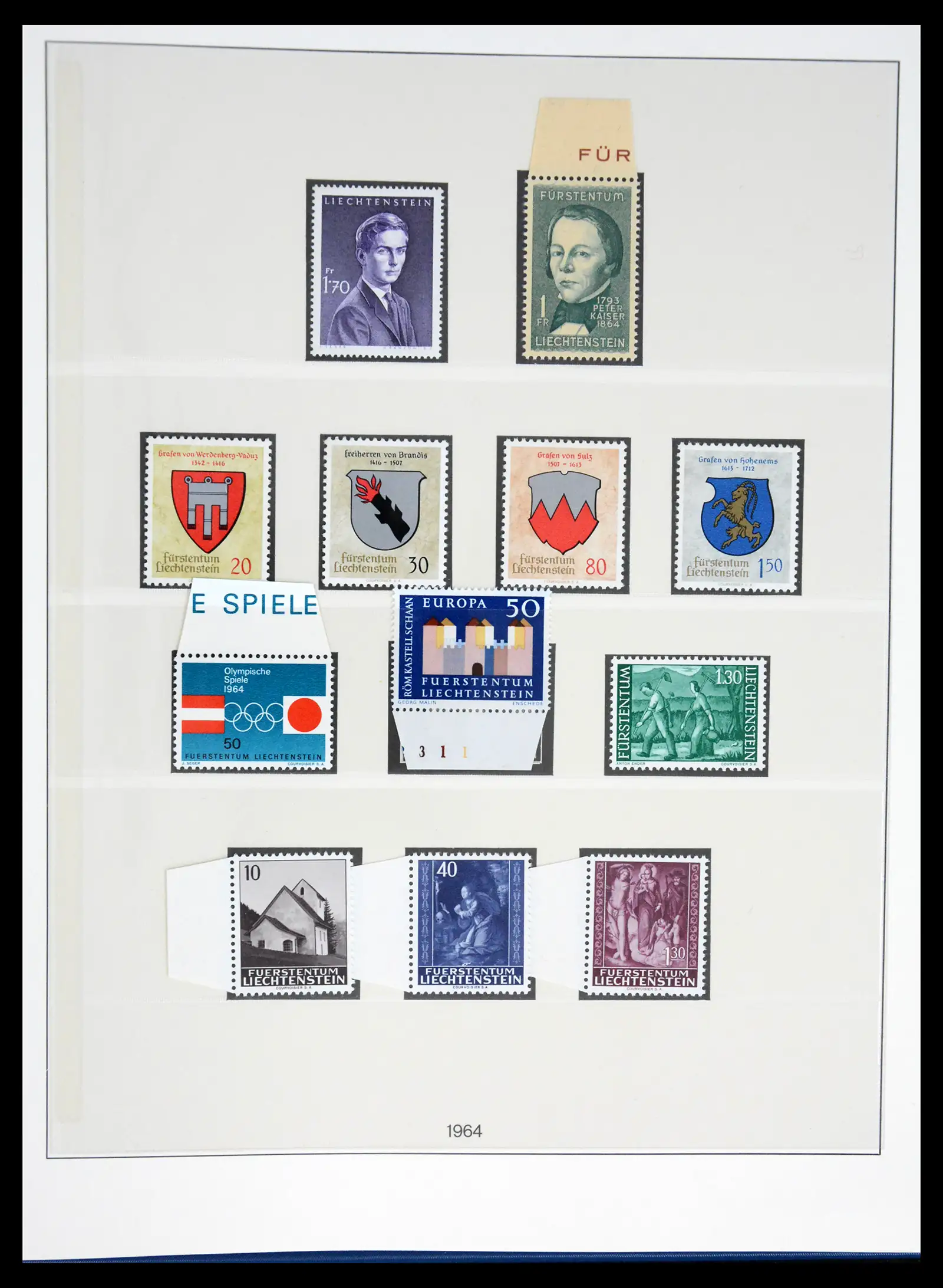 42228 0046 - Postzegelverzameling 42228 Liechtenstein 1912-2013.