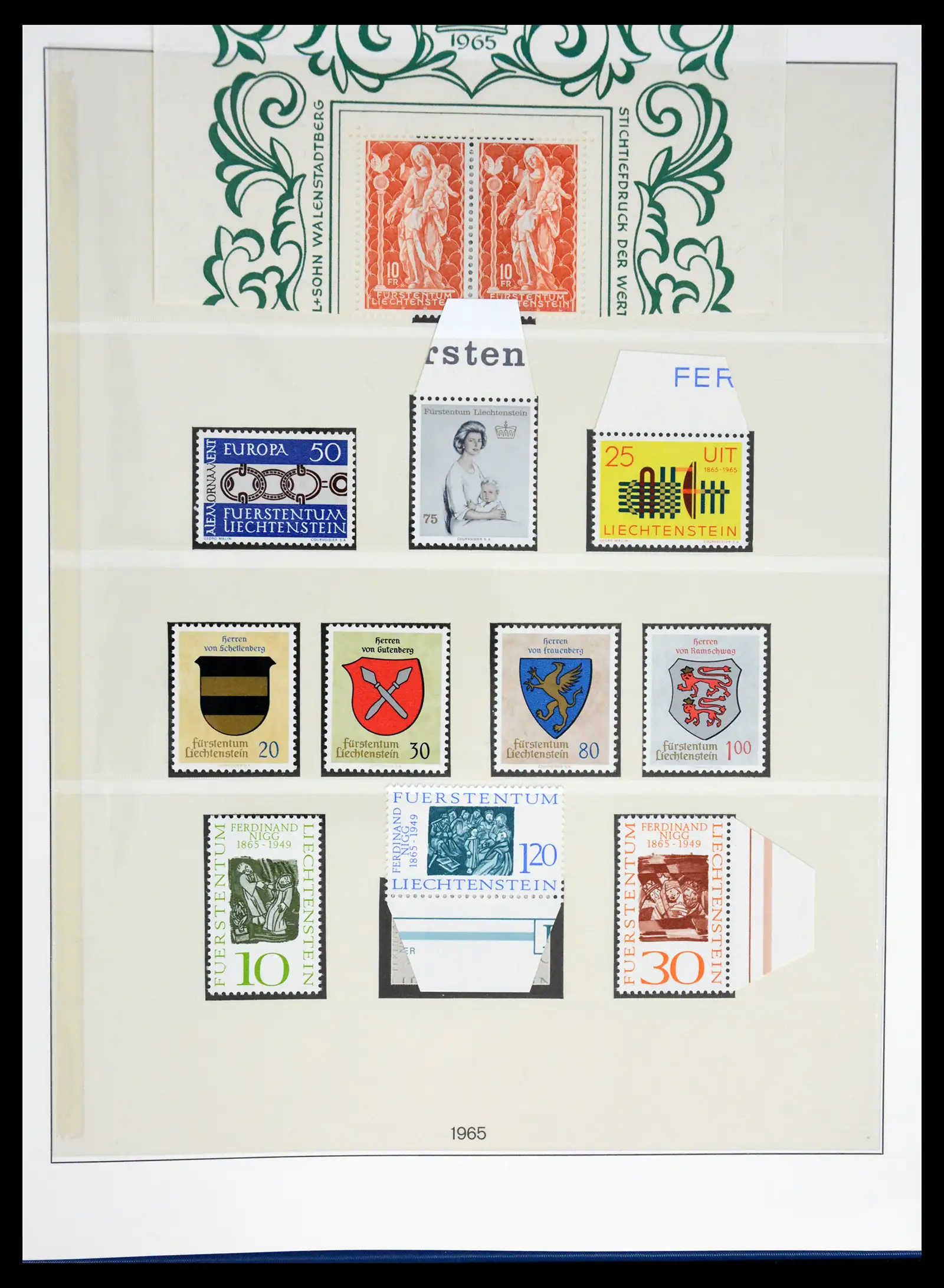 42228 0047 - Postzegelverzameling 42228 Liechtenstein 1912-2013.