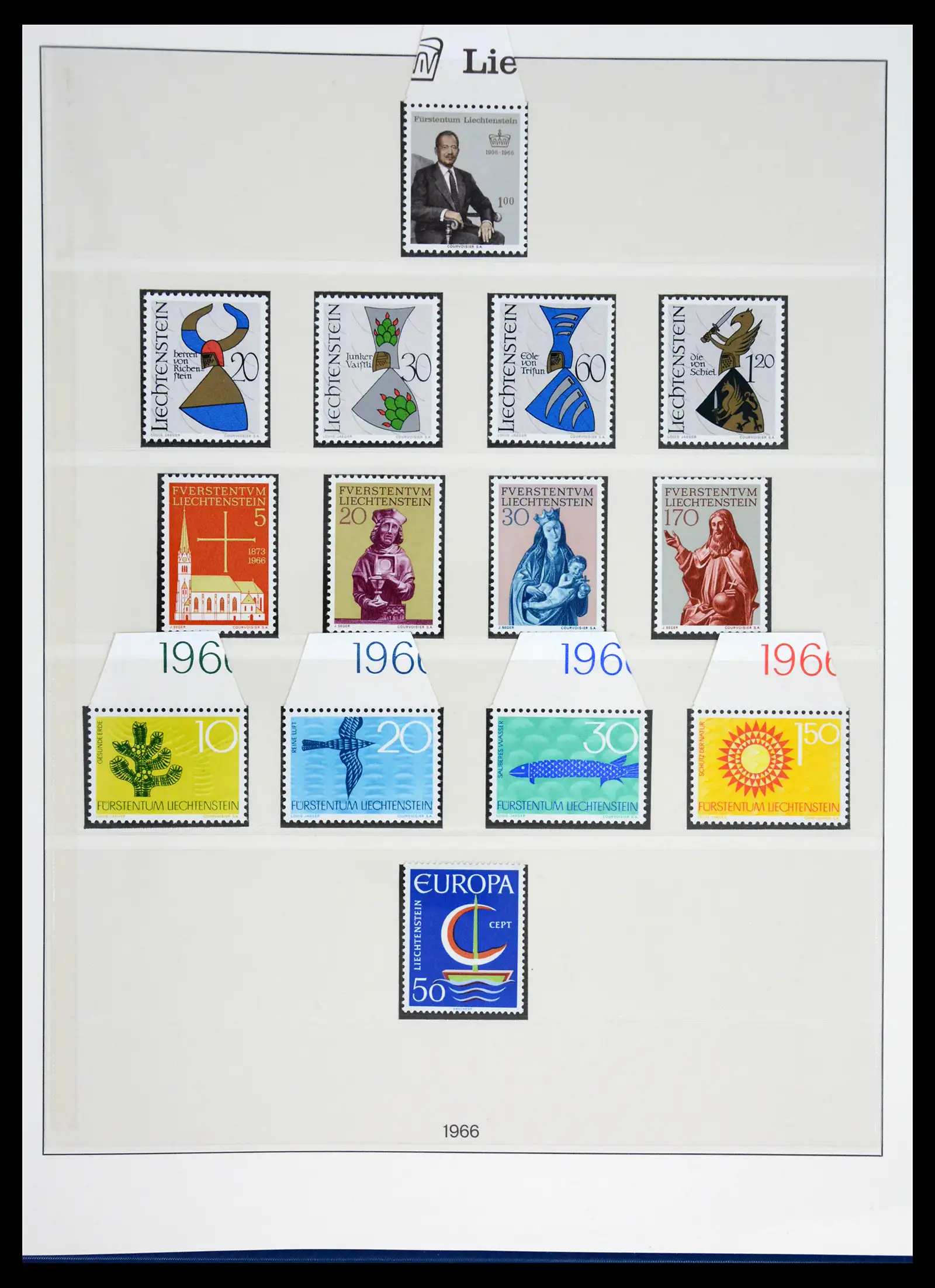42228 0049 - Postzegelverzameling 42228 Liechtenstein 1912-2013.
