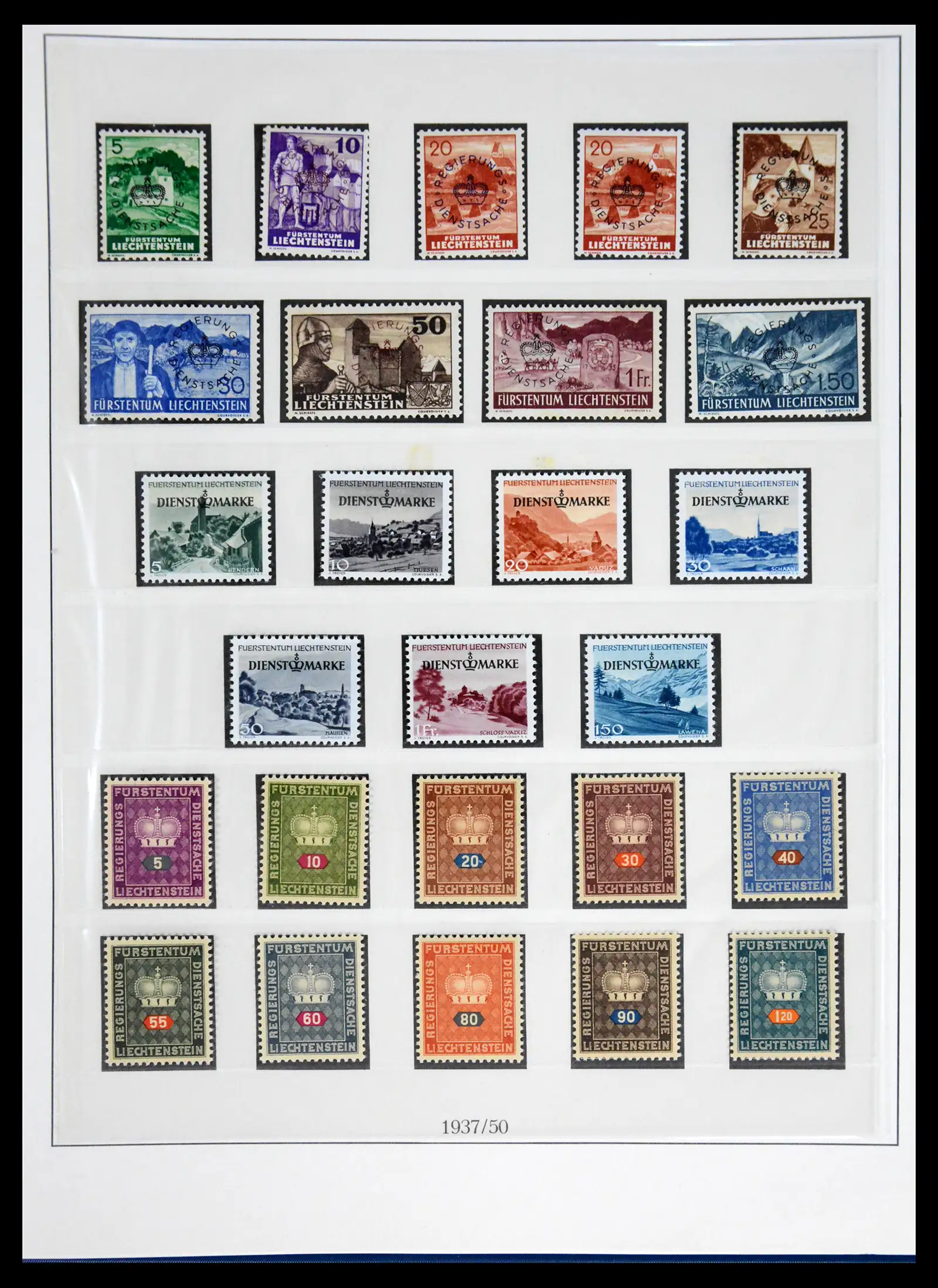 42228 0056 - Postzegelverzameling 42228 Liechtenstein 1912-2013.