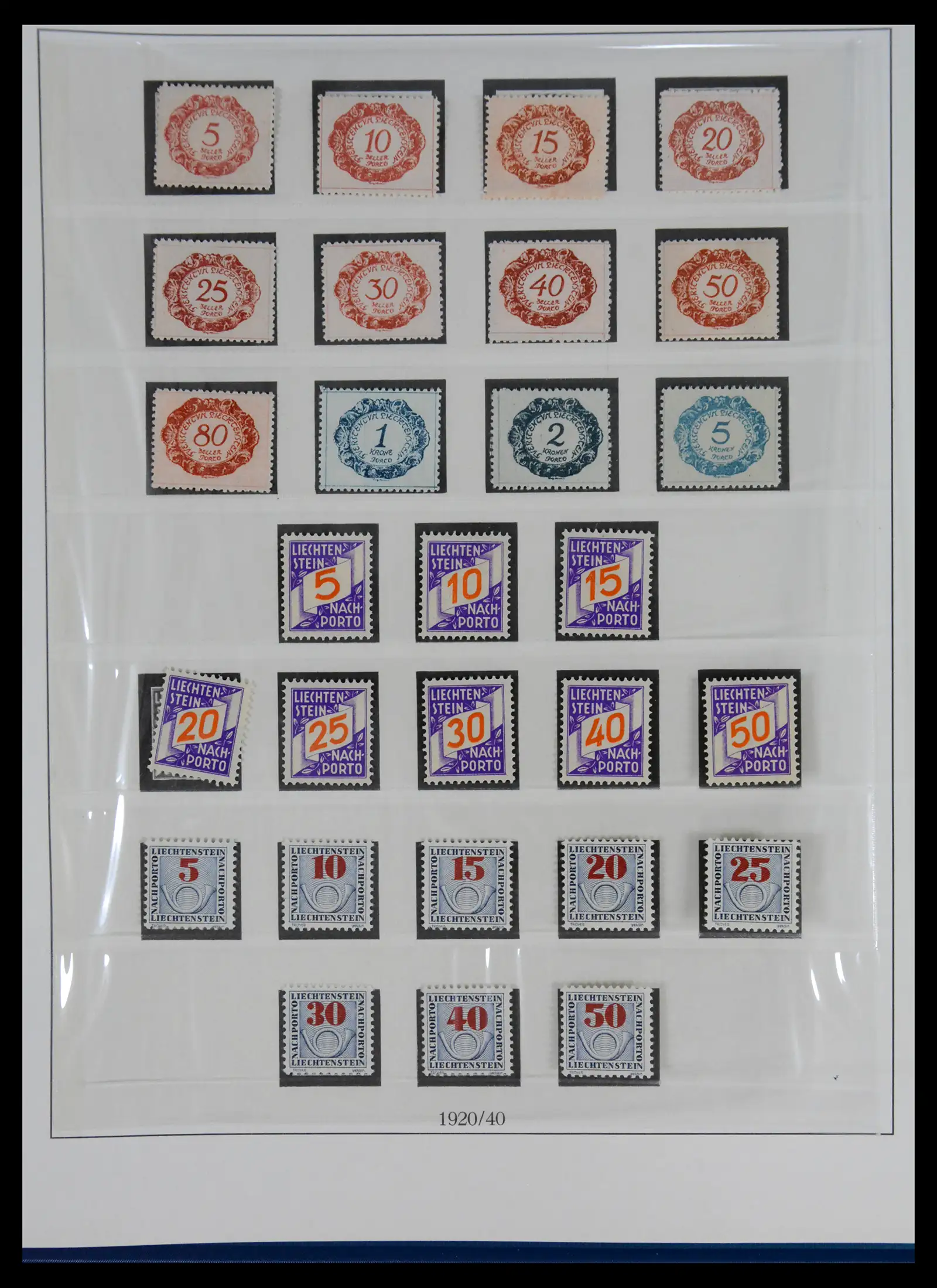 42228 0058 - Postzegelverzameling 42228 Liechtenstein 1912-2013.