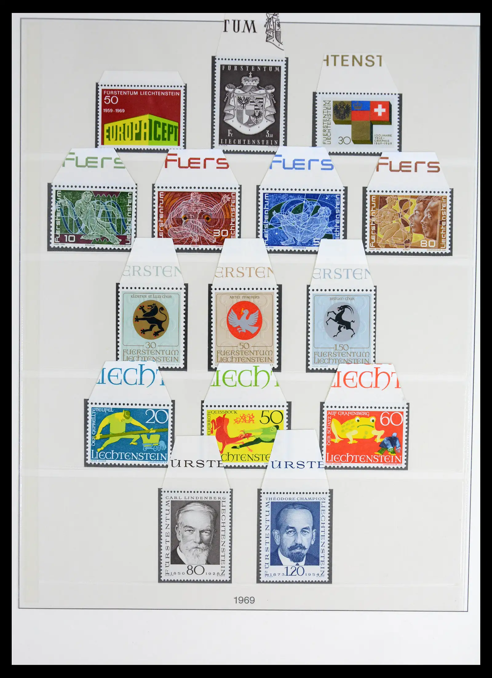 42228 0059 - Postzegelverzameling 42228 Liechtenstein 1912-2013.