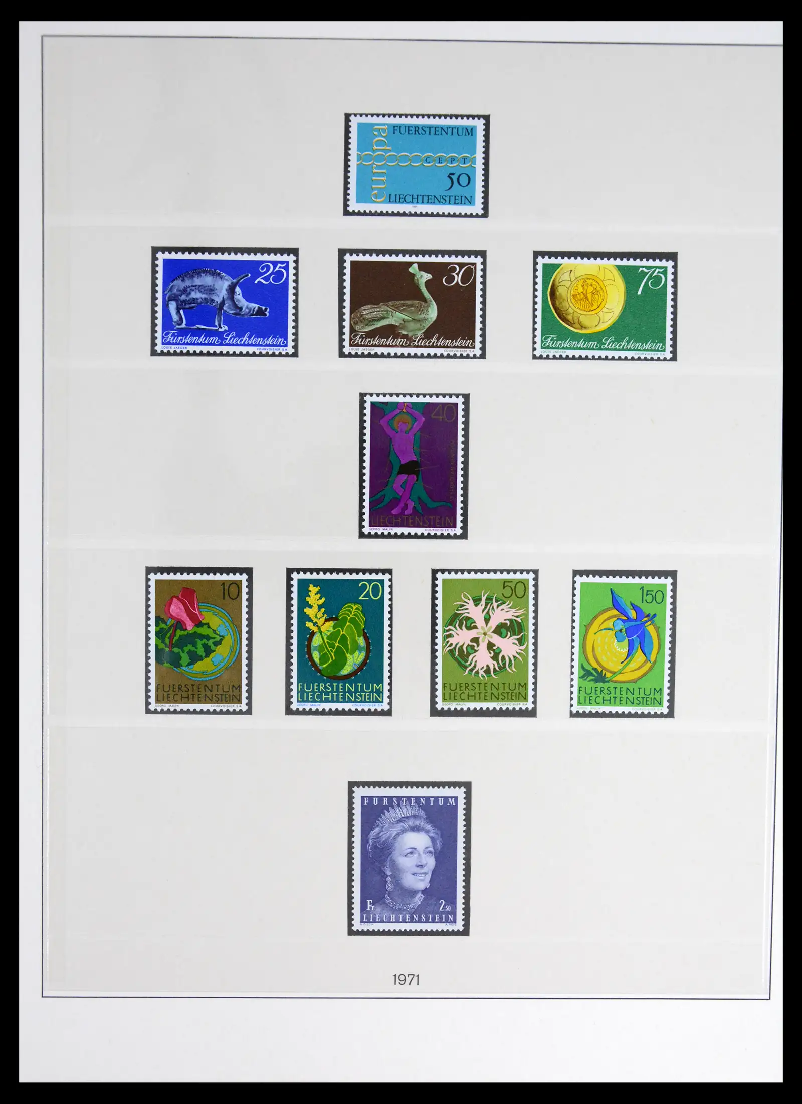 42228 0062 - Postzegelverzameling 42228 Liechtenstein 1912-2013.