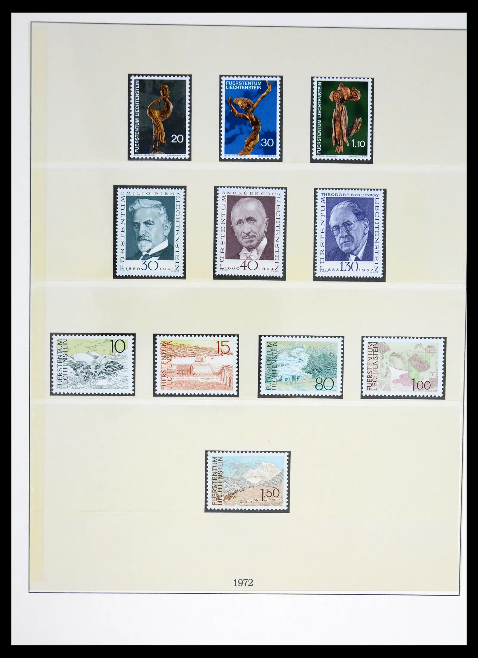 42228 0067 - Postzegelverzameling 42228 Liechtenstein 1912-2013.