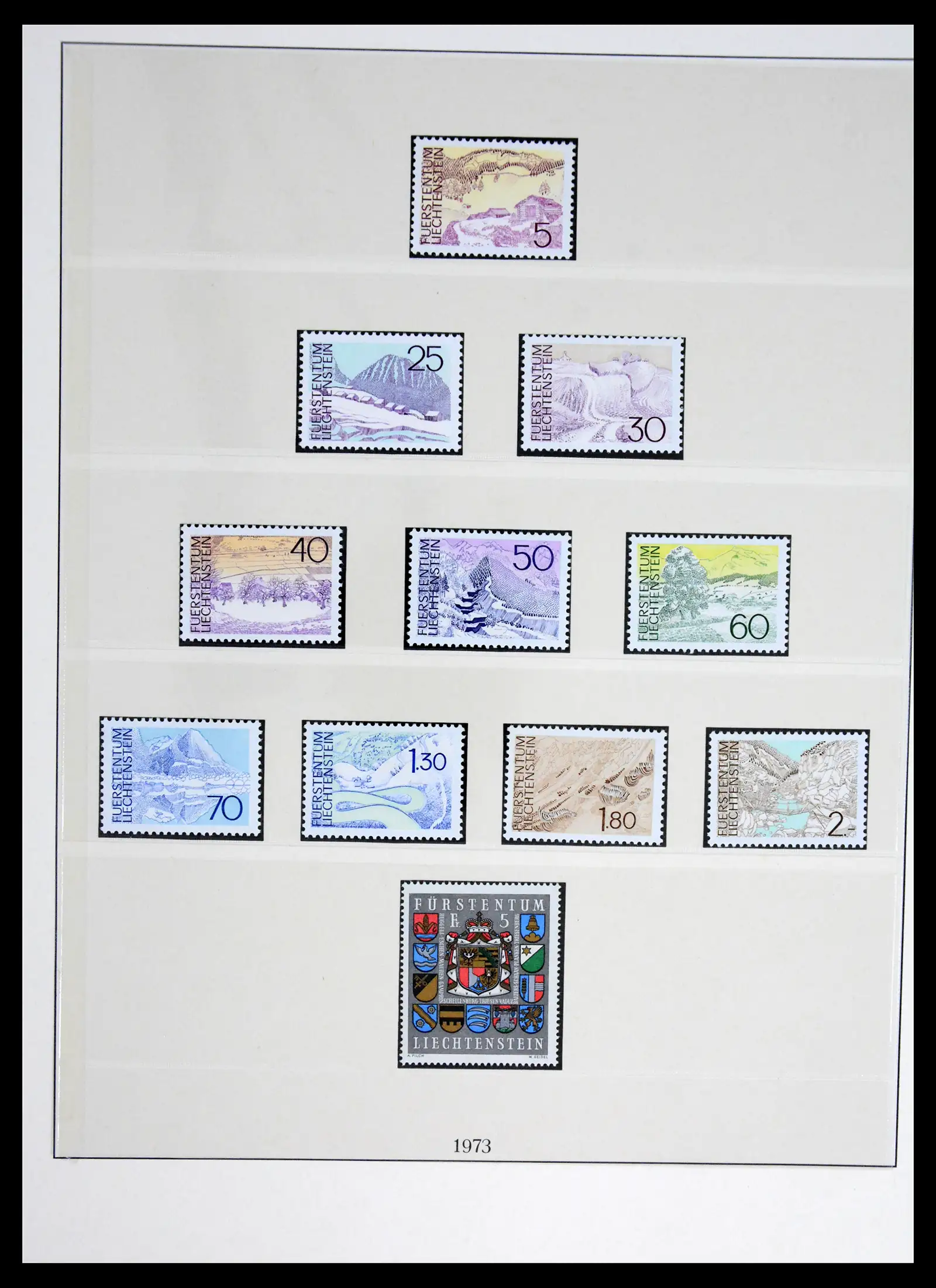 42228 0069 - Postzegelverzameling 42228 Liechtenstein 1912-2013.