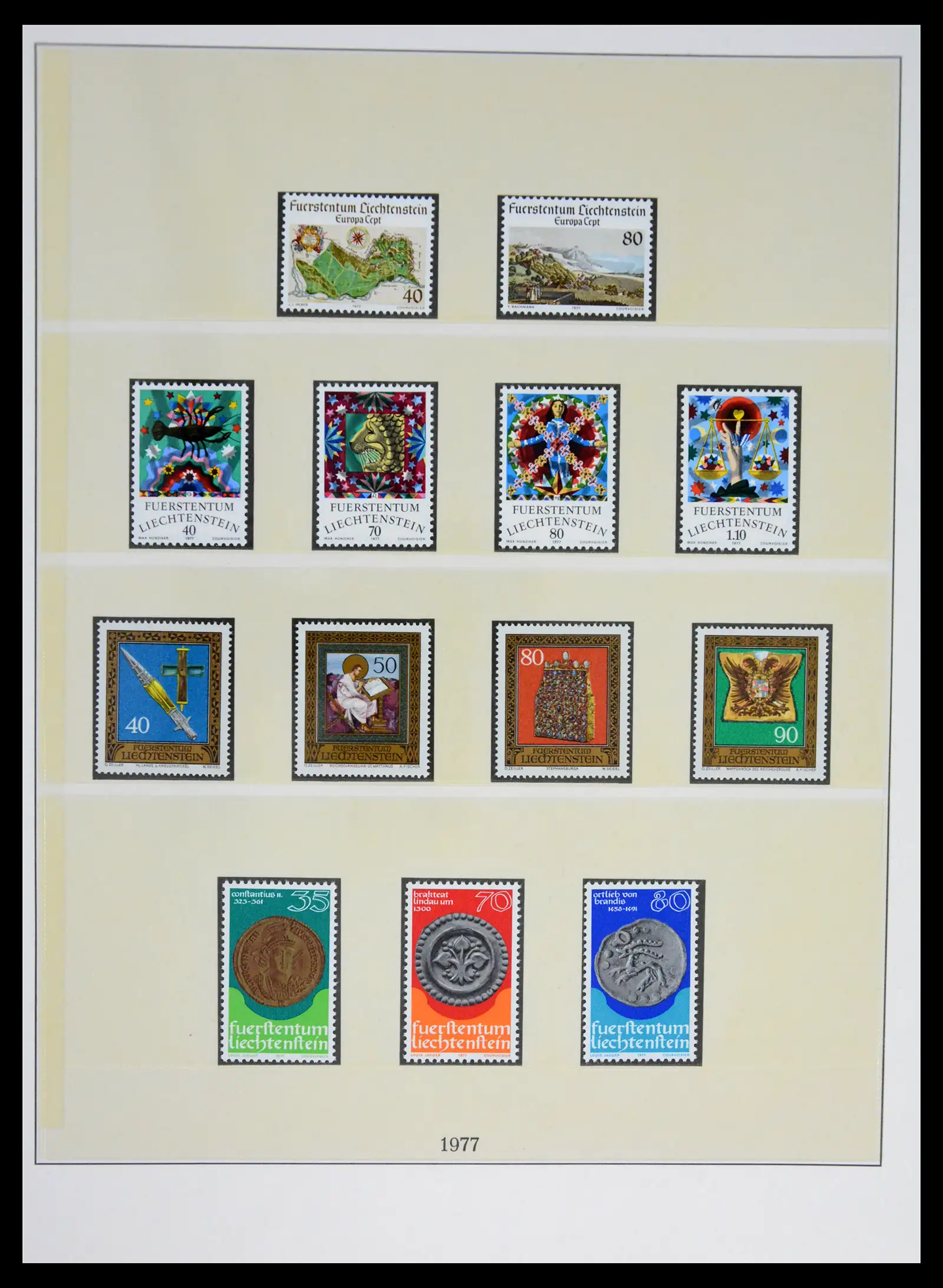 42228 0078 - Postzegelverzameling 42228 Liechtenstein 1912-2013.