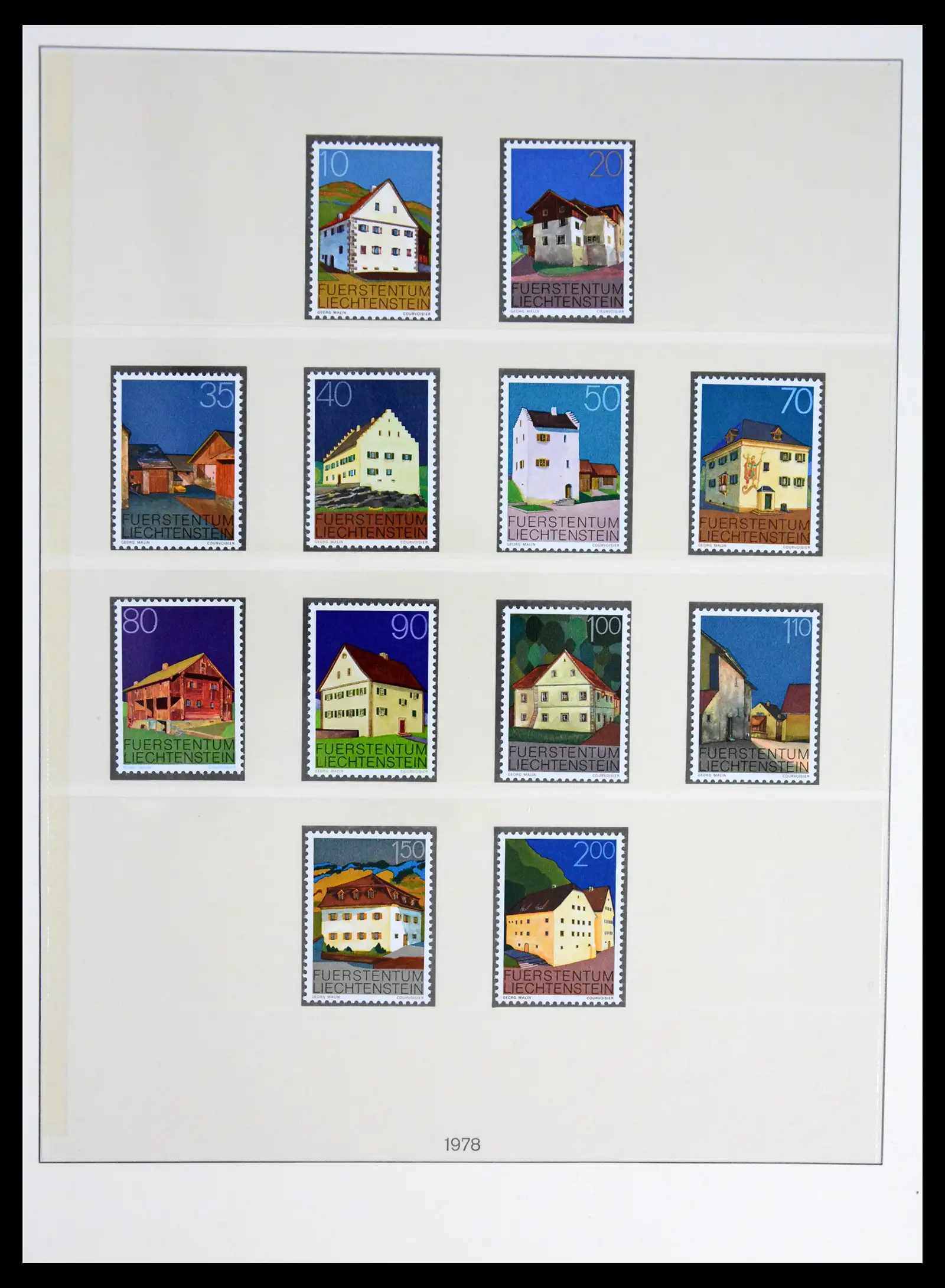 42228 0081 - Postzegelverzameling 42228 Liechtenstein 1912-2013.