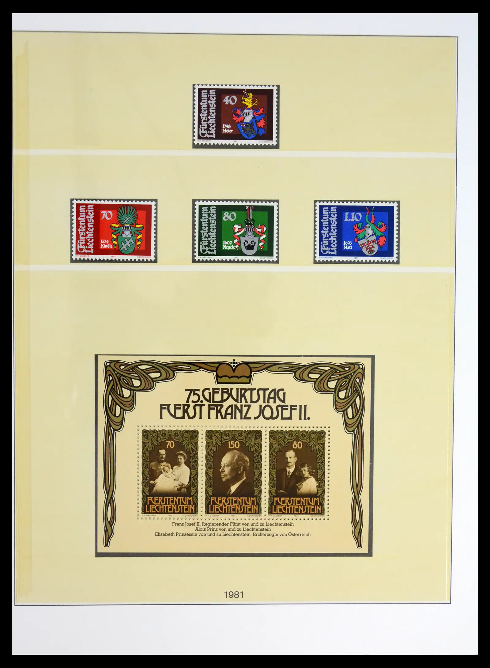 42228 0087 - Postzegelverzameling 42228 Liechtenstein 1912-2013.