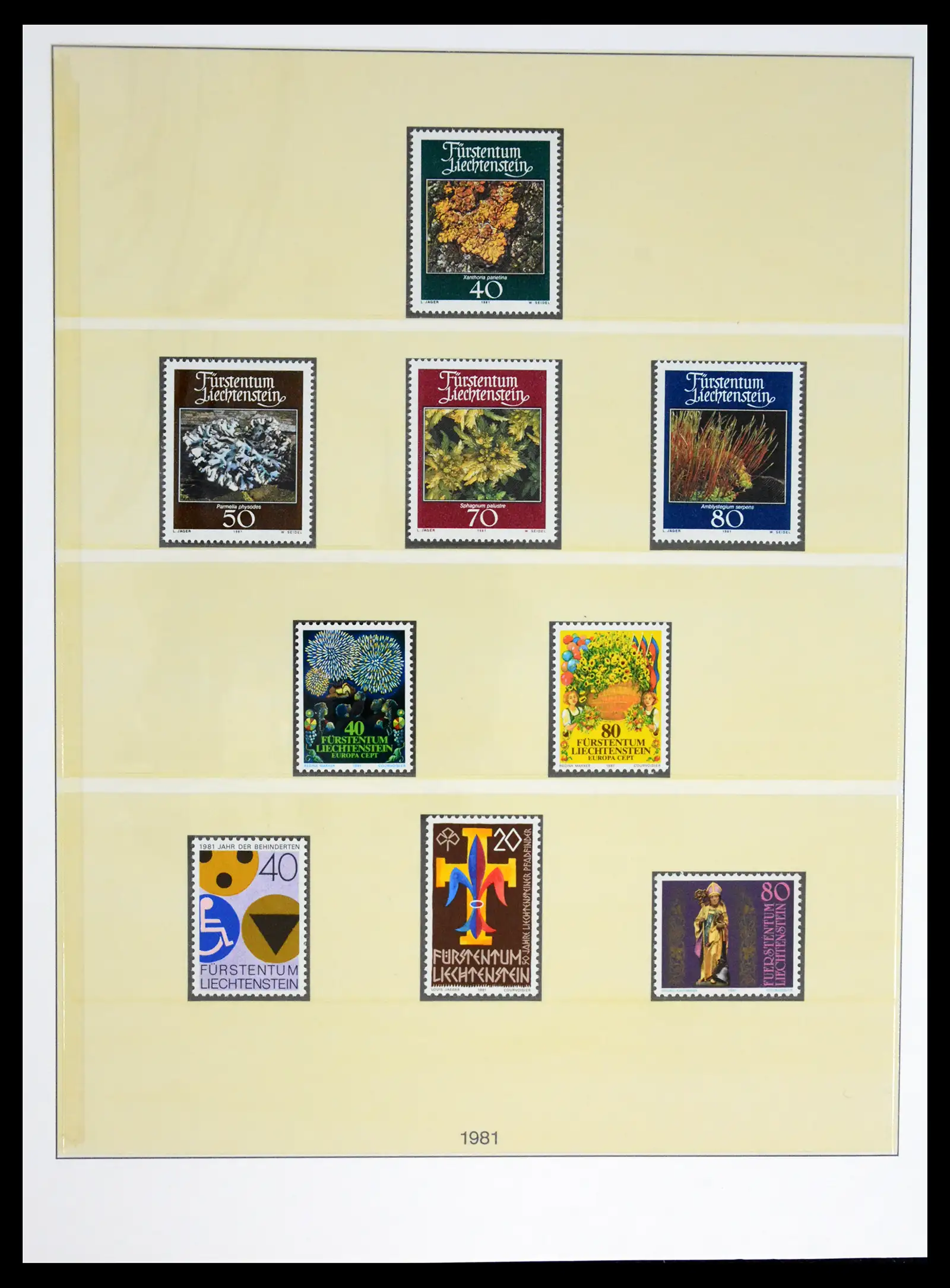 42228 0088 - Postzegelverzameling 42228 Liechtenstein 1912-2013.
