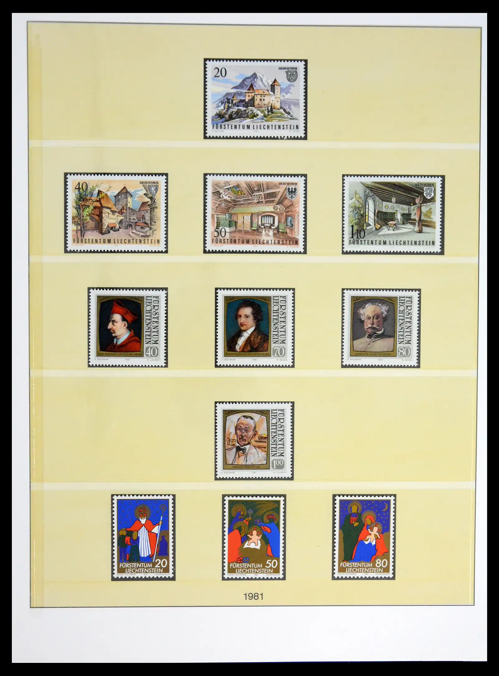 42228 0089 - Postzegelverzameling 42228 Liechtenstein 1912-2013.