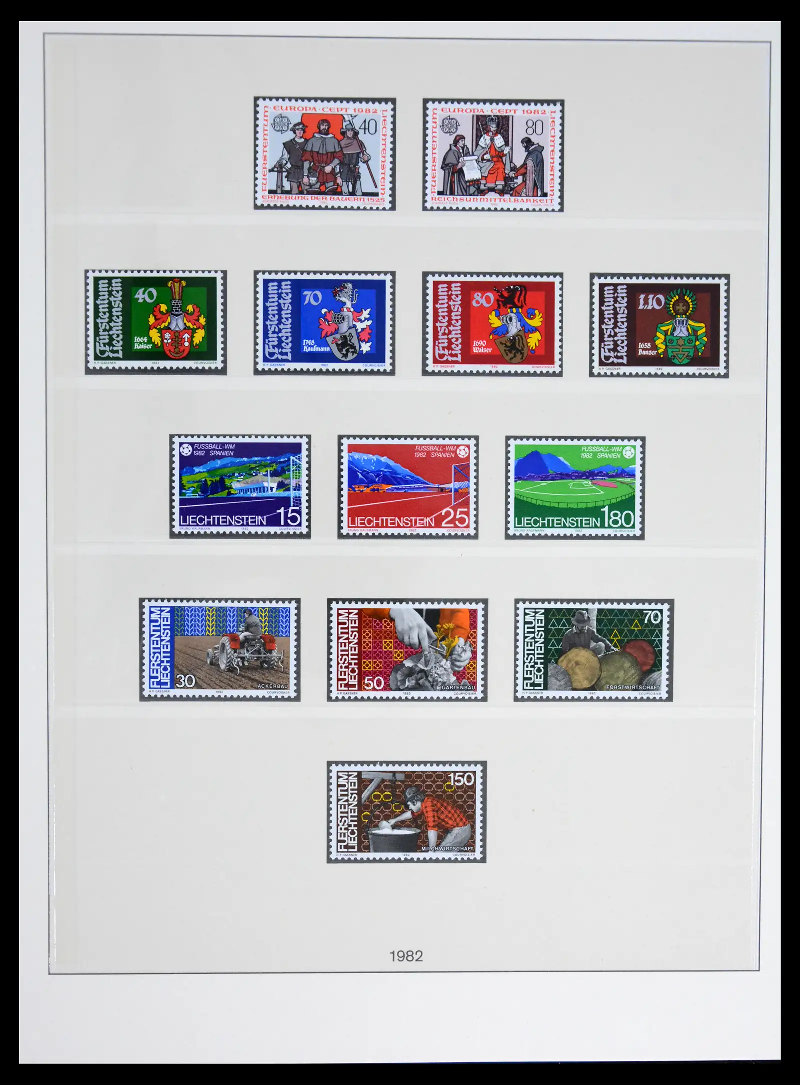 42228 0090 - Postzegelverzameling 42228 Liechtenstein 1912-2013.
