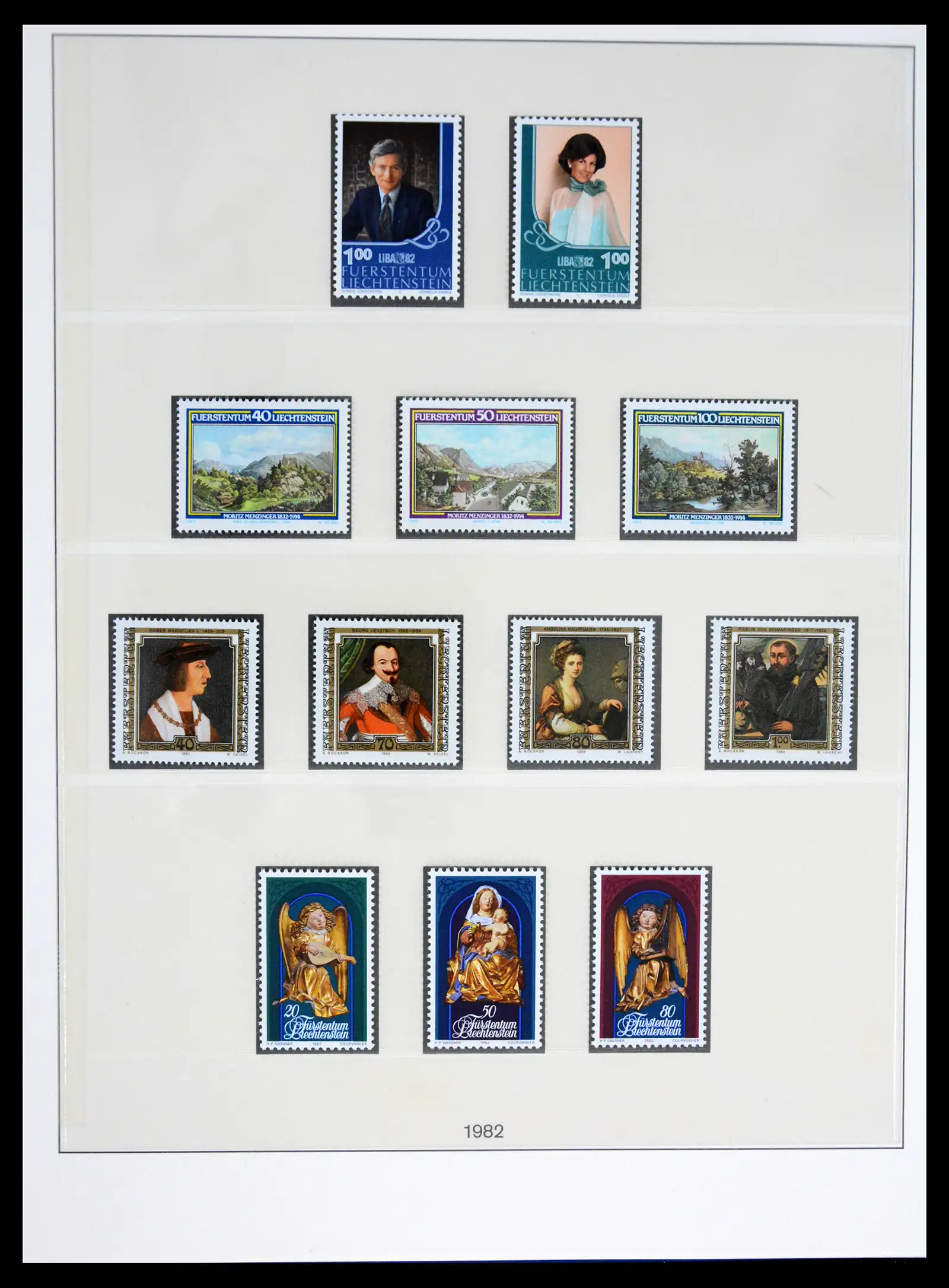 42228 0091 - Postzegelverzameling 42228 Liechtenstein 1912-2013.