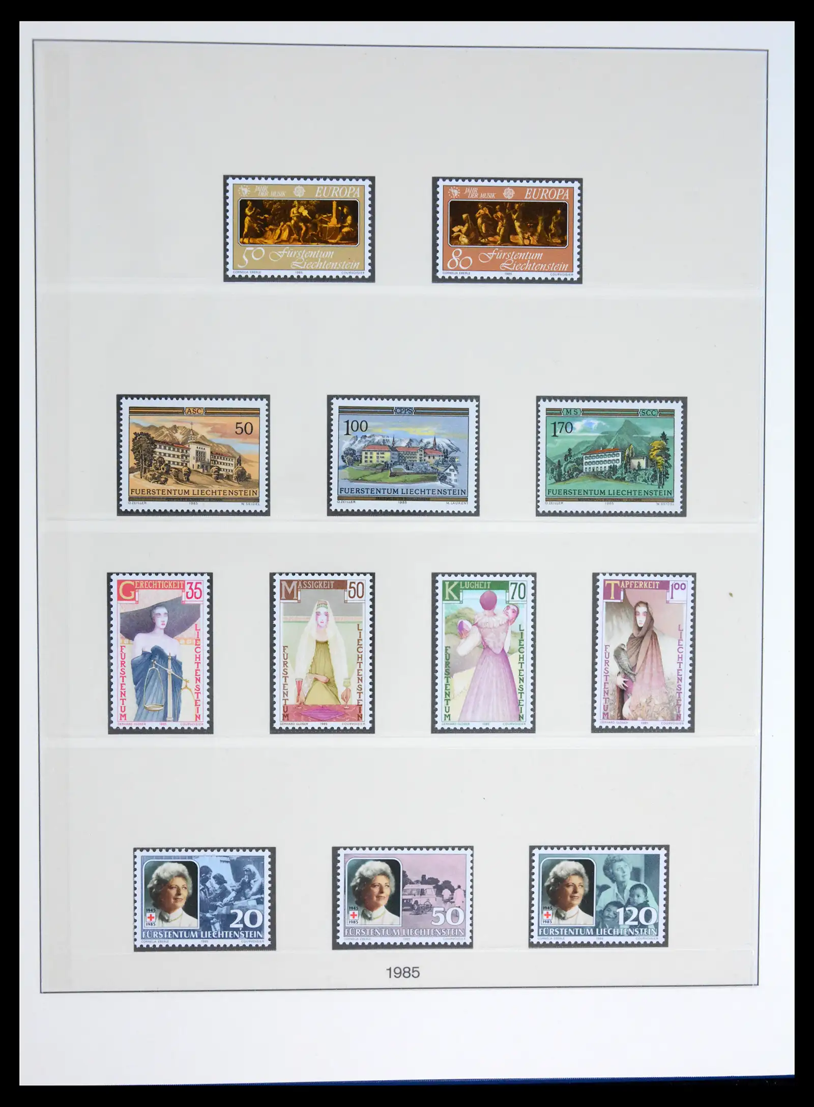 42228 0096 - Postzegelverzameling 42228 Liechtenstein 1912-2013.