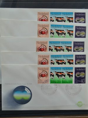 13015 Nederland 1974 dubbele koe op fdc!