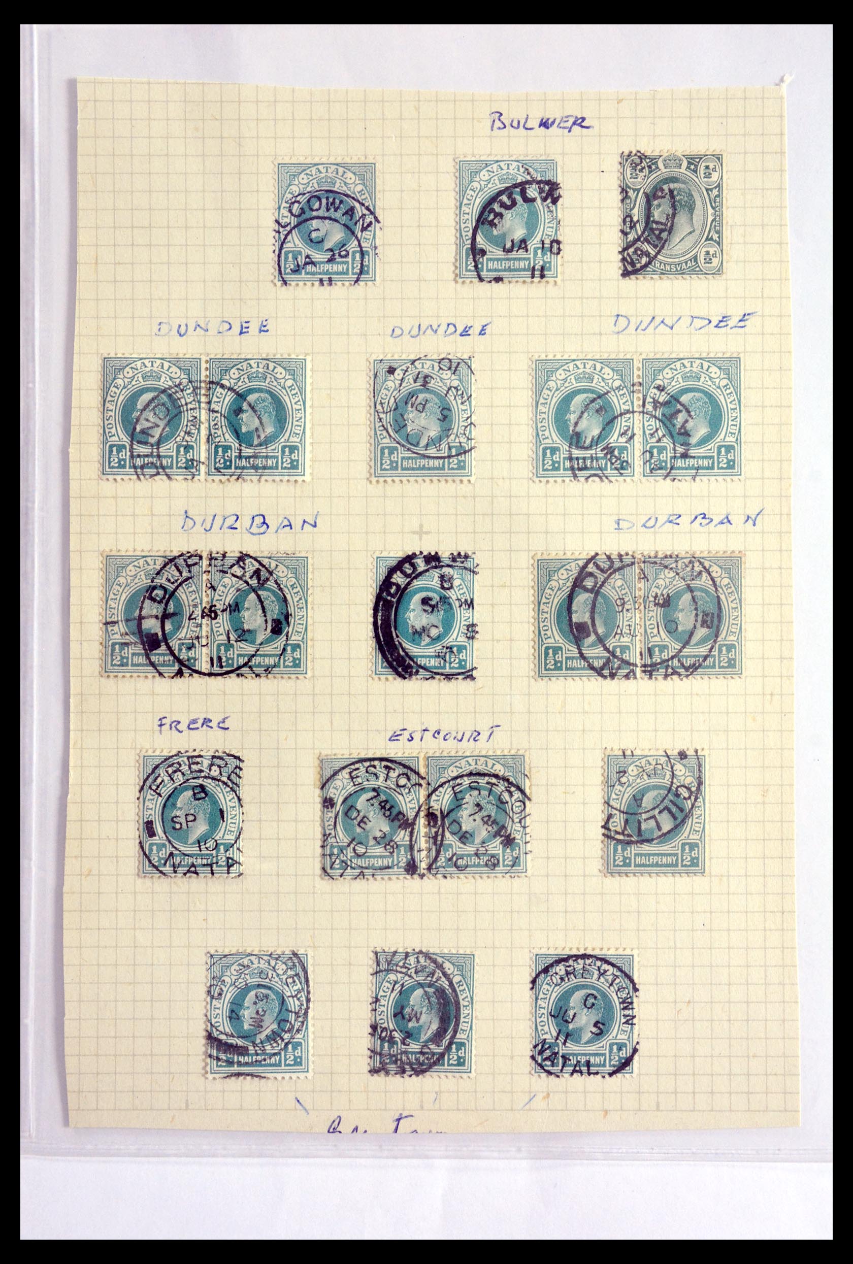 22263 Natal stempelcollectie.