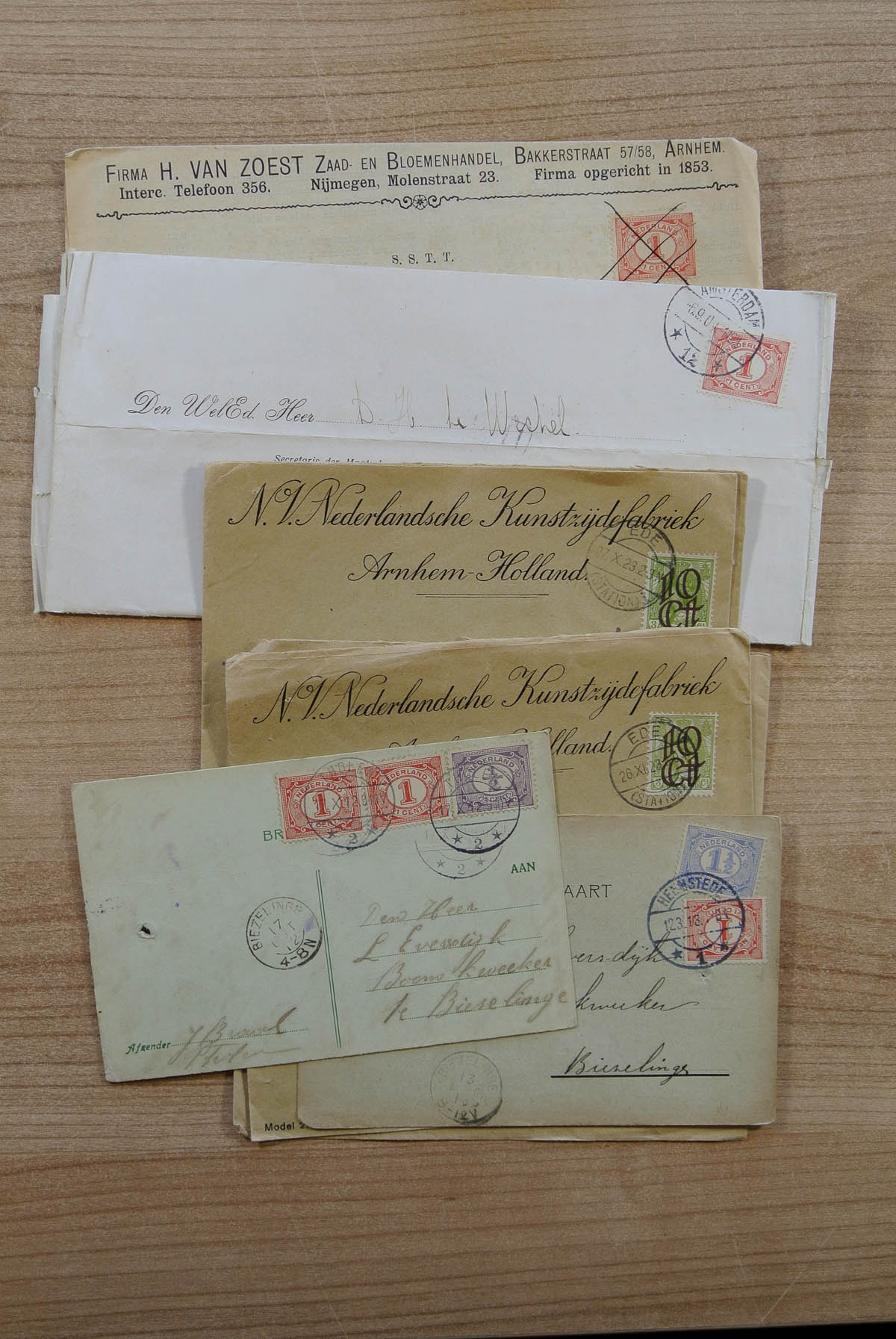 Postzegelverzameling 22853 Postwaardestukken Nederland. 22853 Postwaardestukken Nederland. - Afbeelding 1