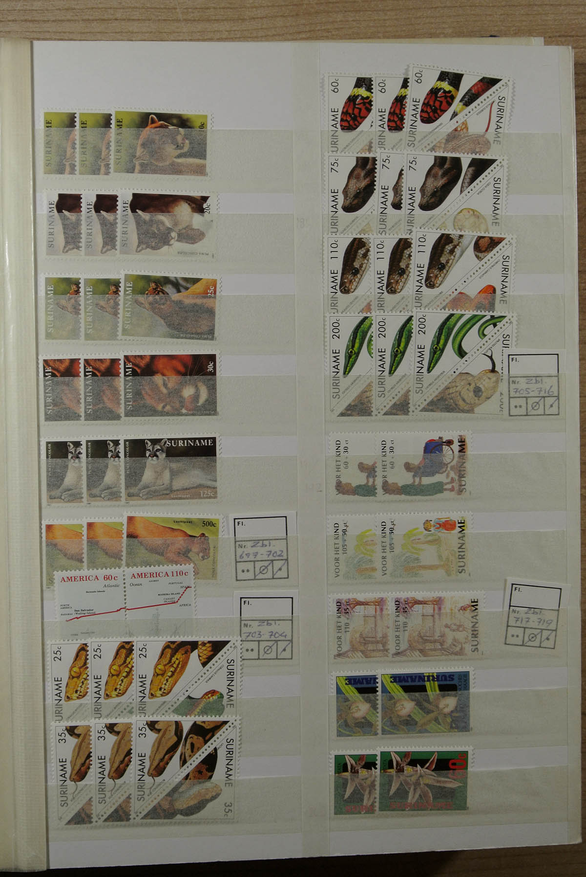 Postzegelverzameling 23344 Republiek Suriname 1975-1992. 23344 Republiek Suriname 1975-1992. - Afbeelding 1