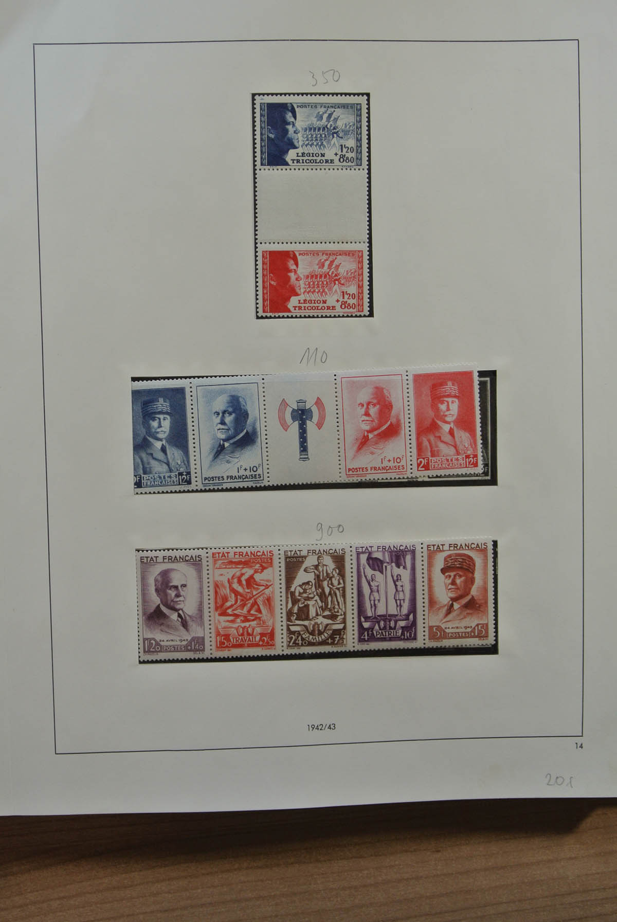 Postzegelverzameling 24263 Frankrijk 1900-1954. 24263 Frankrijk 1900-1954. - Afbeelding 1