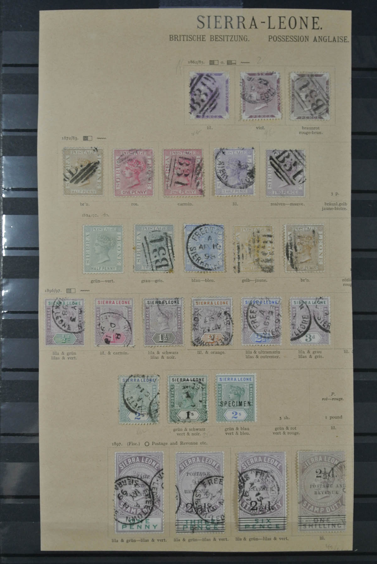 25034 Sierra Leone 1859-1912.