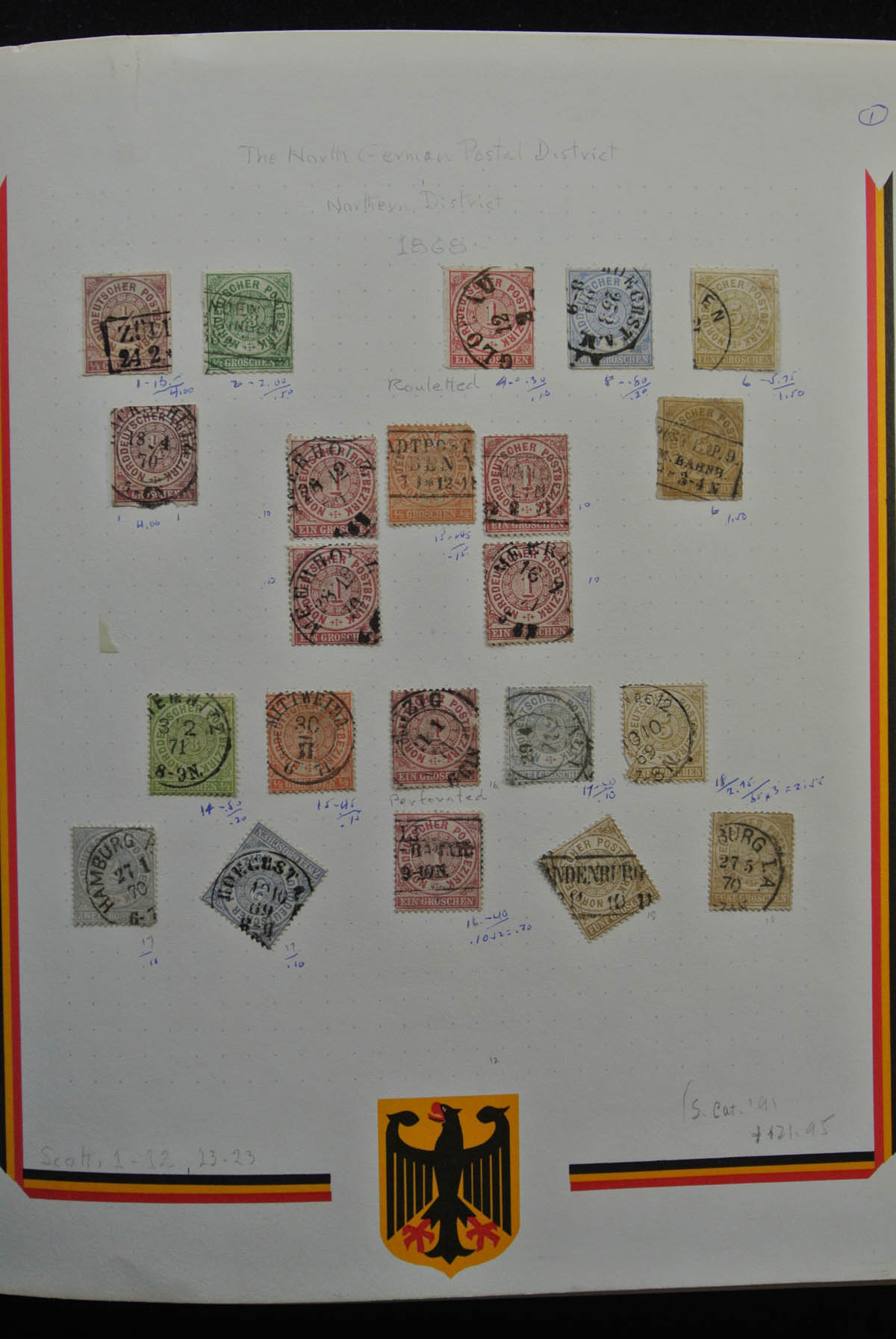 Postzegelverzameling 25340 Duitsland 1868-1966. 25340 Duitsland 1868-1966. - Afbeelding 1