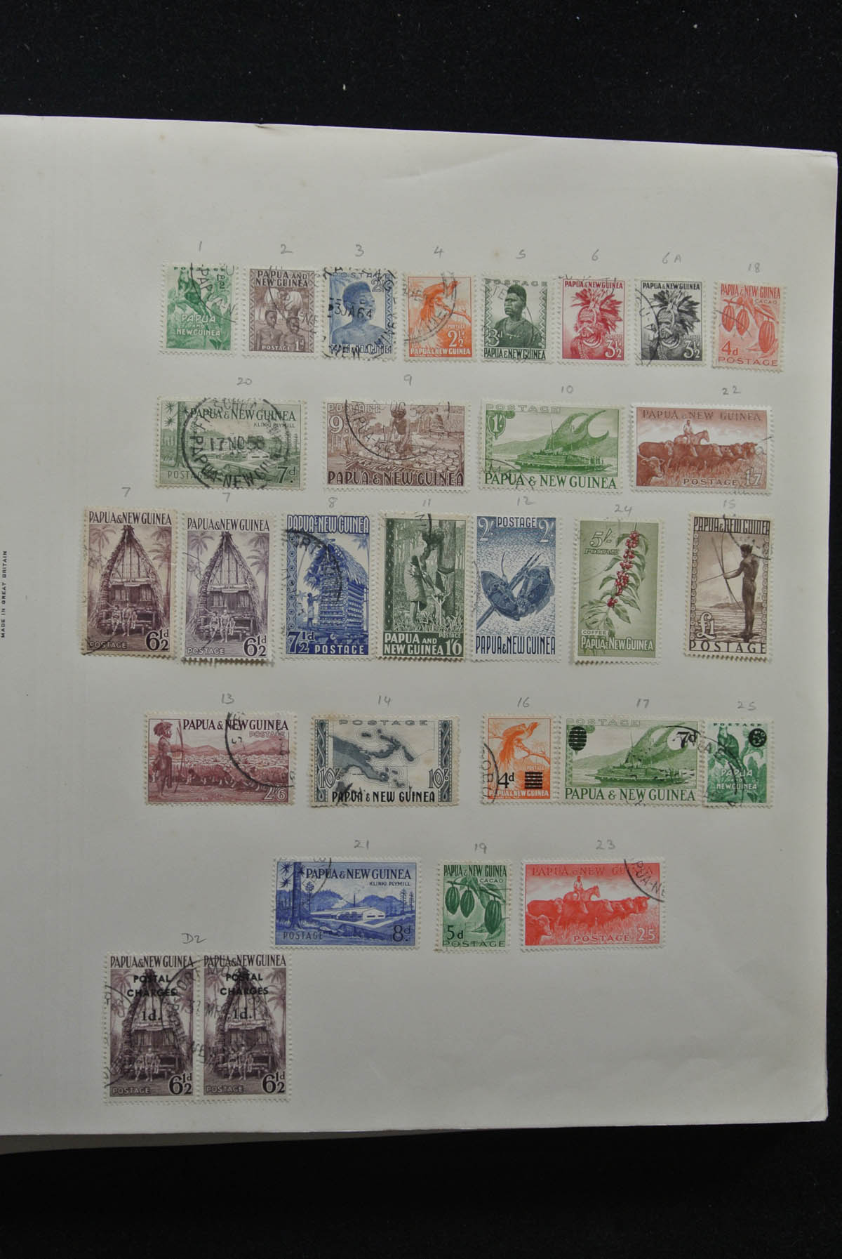 Postzegelverzameling 25543 Papua New Guinea 1952-1997. 25543 Papua New Guinea 1952-1997. - Afbeelding 1