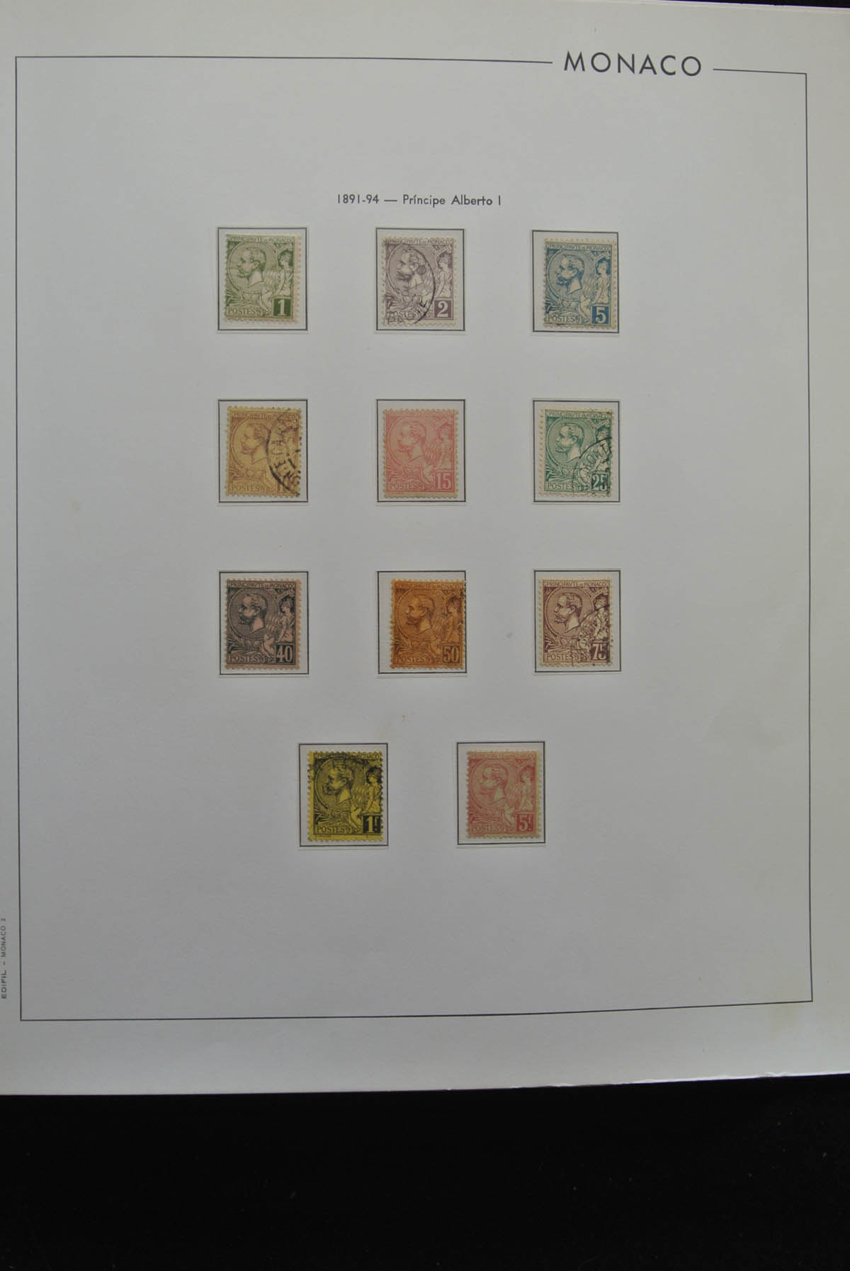 Postzegelverzameling Monaco 1885-1990. 25776 Monaco 1885-1990. - Afbeelding 1