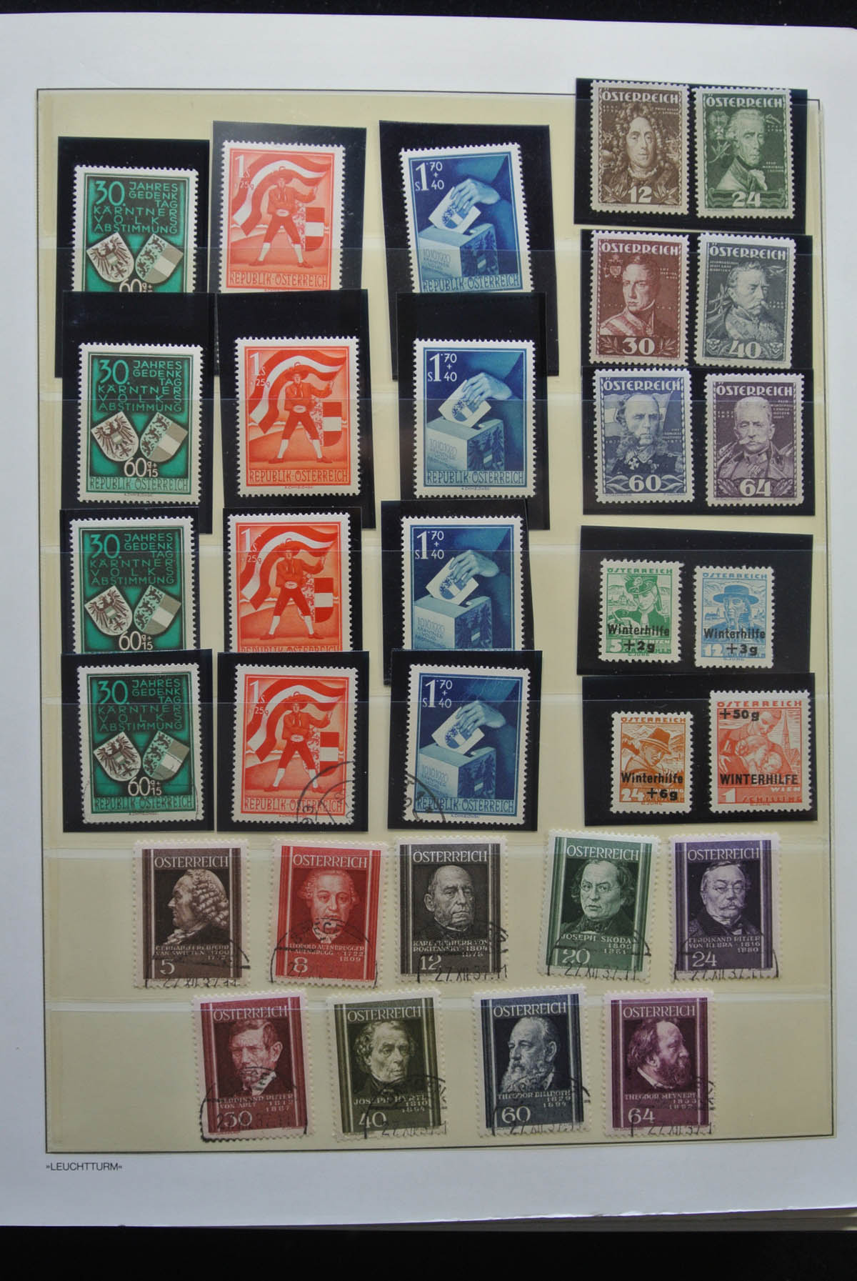 Postzegelverzameling 25860 Oostenrijk 1919-1970. 25860 Oostenrijk 1919-1970. - Afbeelding 1