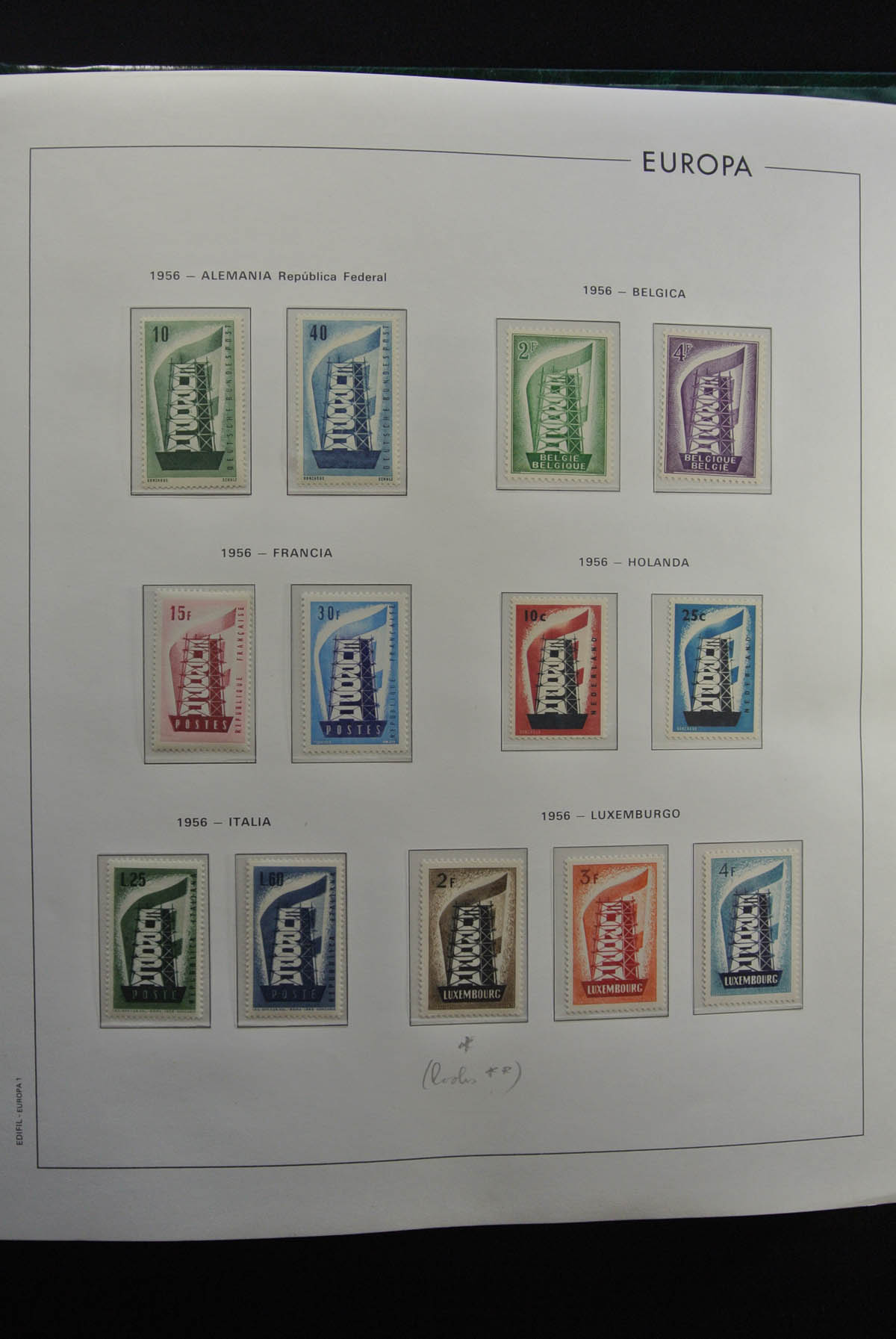 Postzegelverzameling 26021 Europa Cept 1956-1991. 26021 Europa Cept 1956-1991. - Afbeelding 1