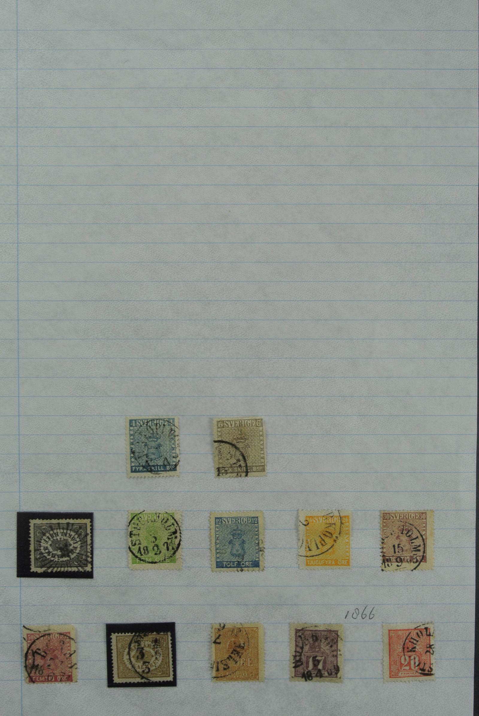 Postzegelverzameling Zweden 1855-2010. 27018 Zweden 1855-2010. - Afbeelding 1