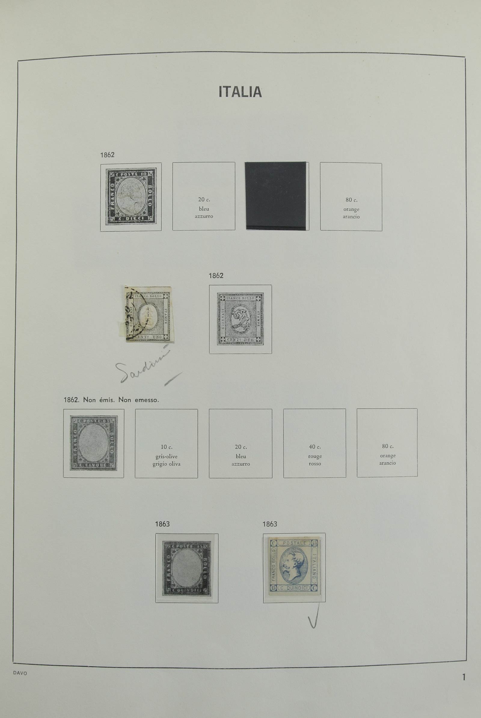 Postzegelverzameling Italië 1863-1995. 27161 Italië 1863-1995. - Afbeelding 1